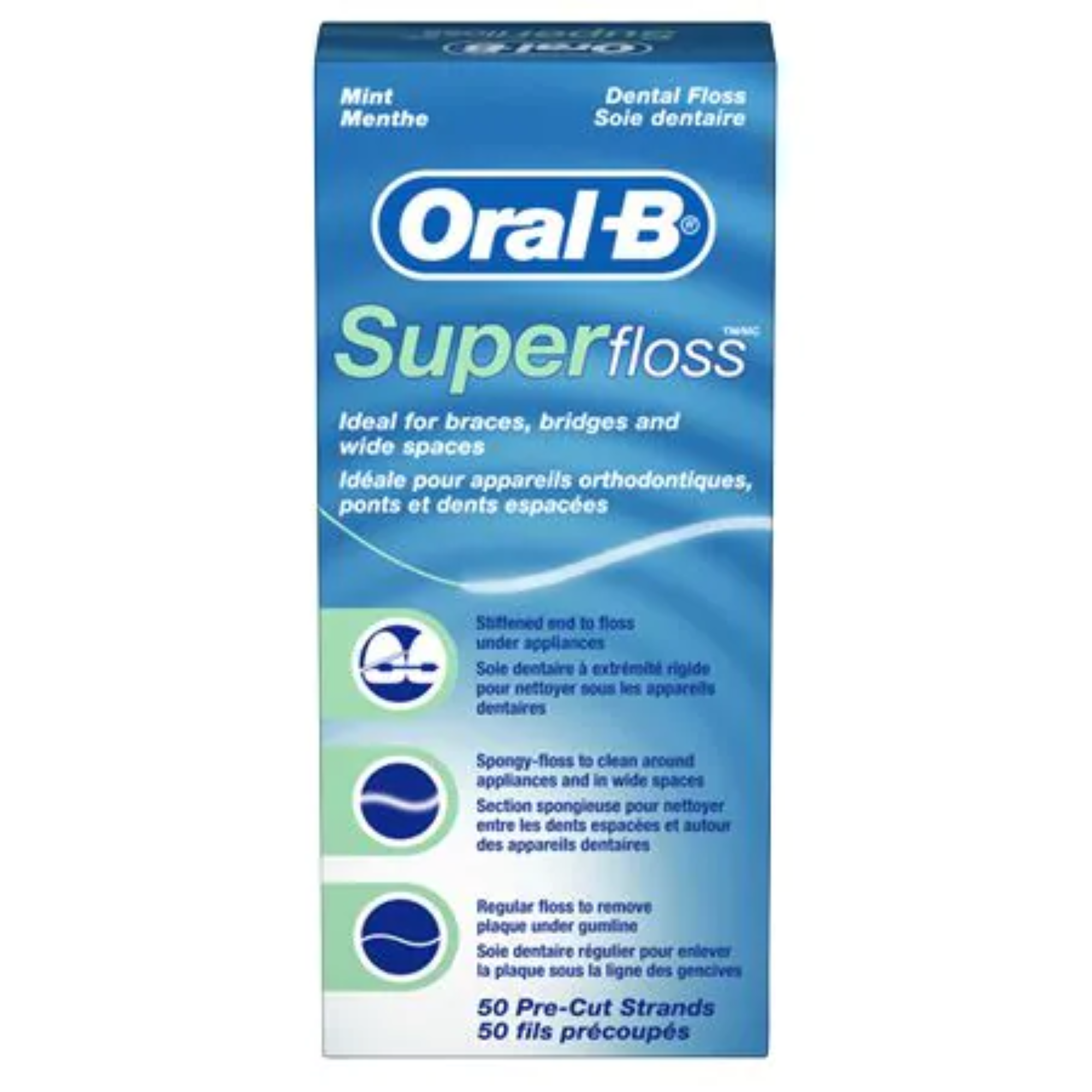 Oral-B Super Floss Mint 50/Box 24/Case product image