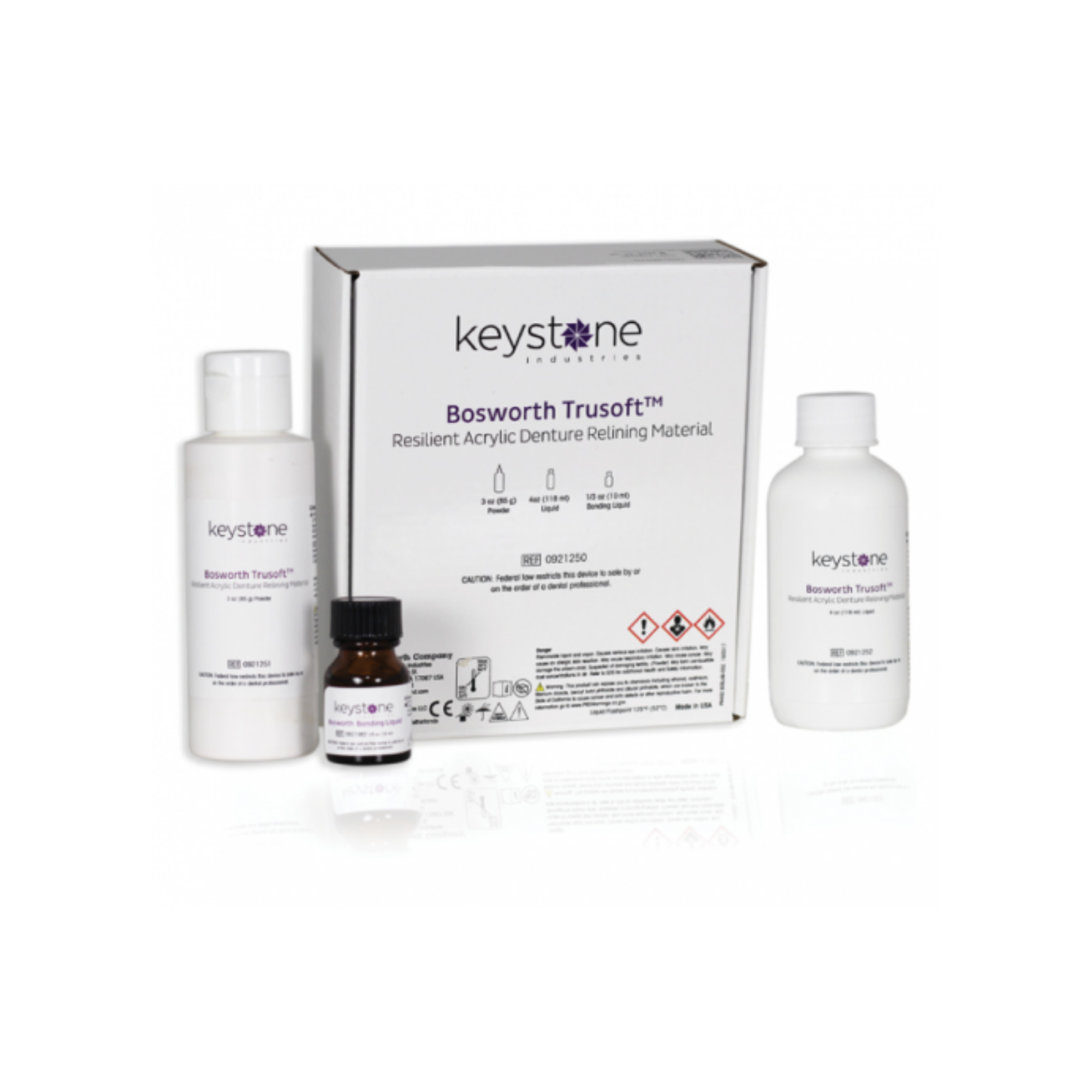 Trusoft Resilient Denture Liquid, 4 oz, 1/Pk, 921252 product image