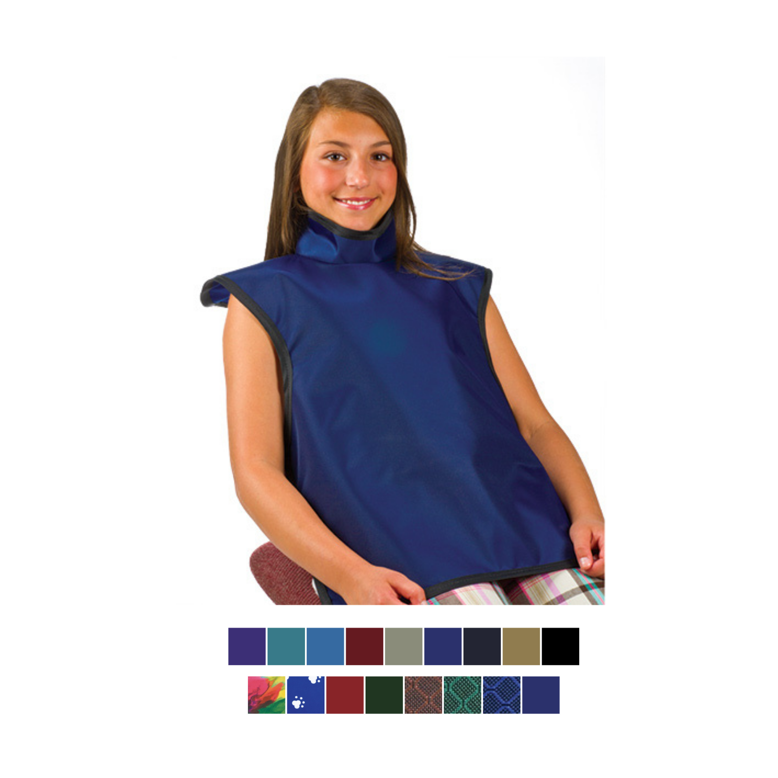 X-Ray Apron LF Child w/Collar Medium-Blue product image