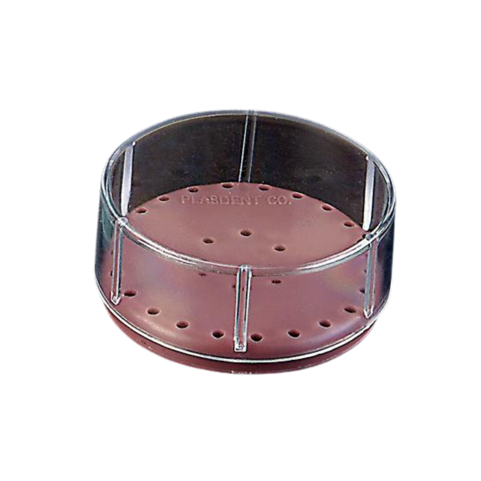 Silicone Magnetic Bur Block 28-Hole Large Round Mauve, 400BL2-10 product image