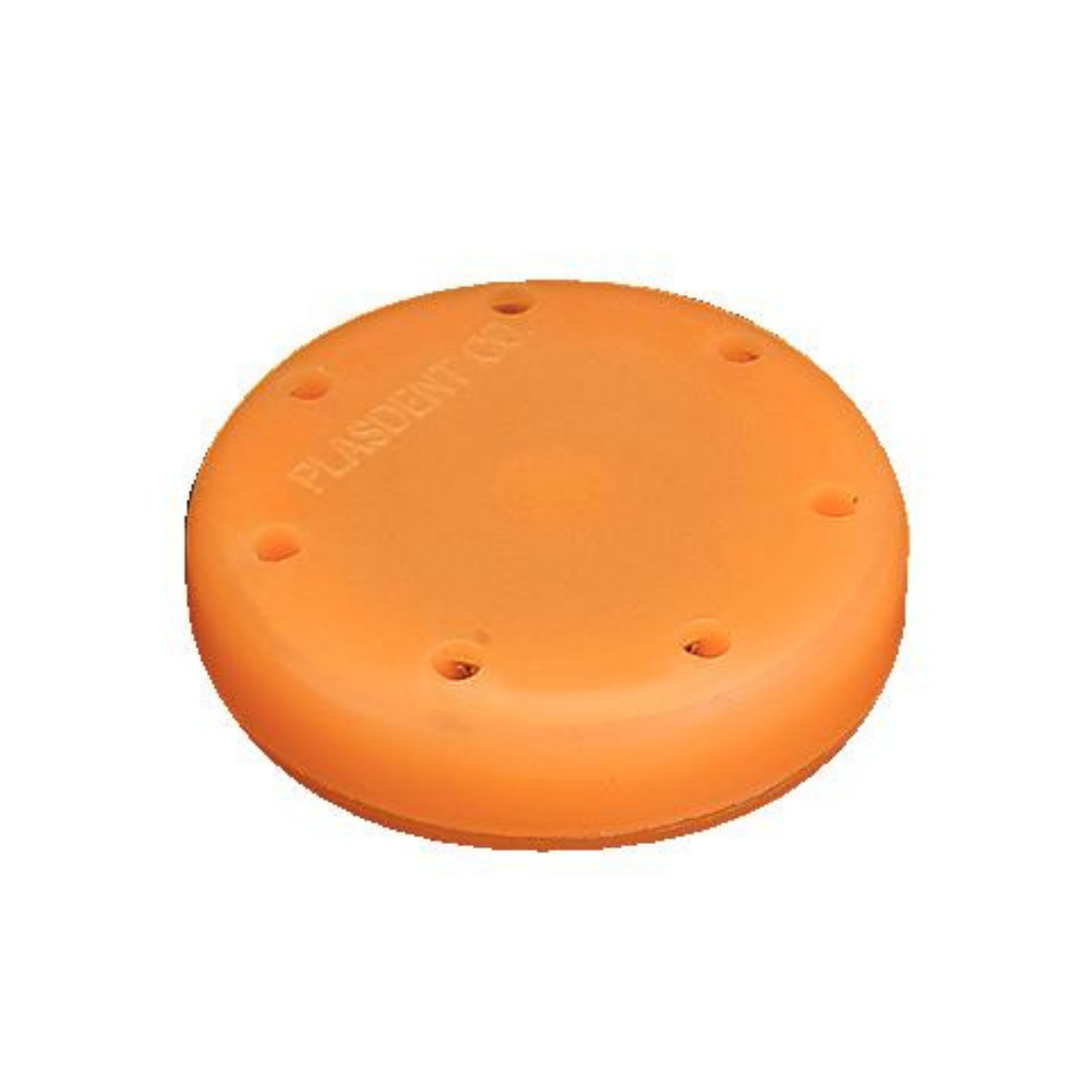 Magnetic Bur Block, Silicone, 7-Hole, Small Round, Neon Tangerine, 1/Pk, 400BS2-12N product image