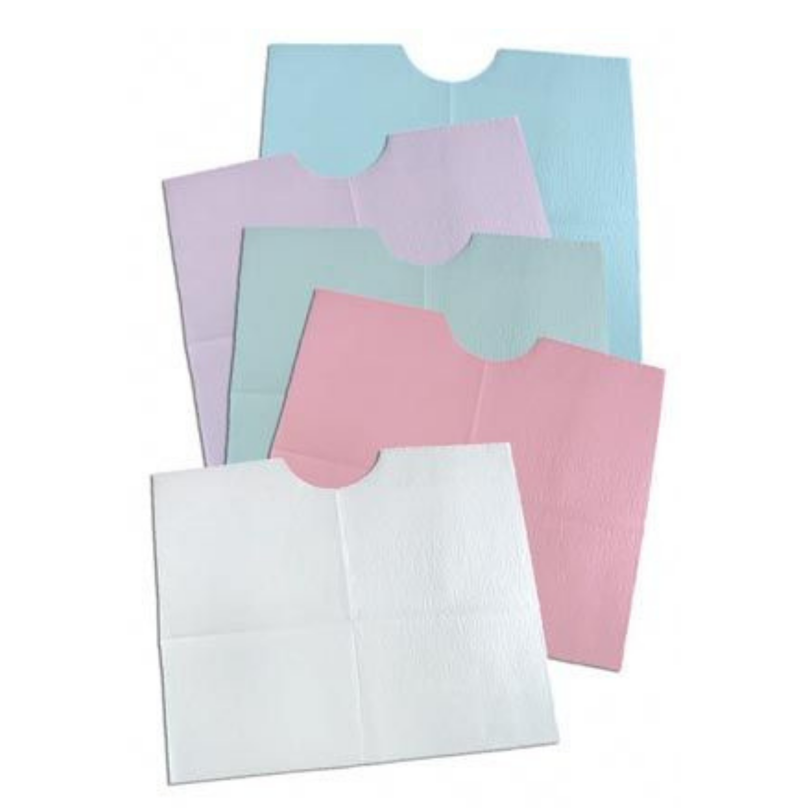 Contour Neck Bib 18x22 3-Ply Mauve 400/Cs, 917906 product image