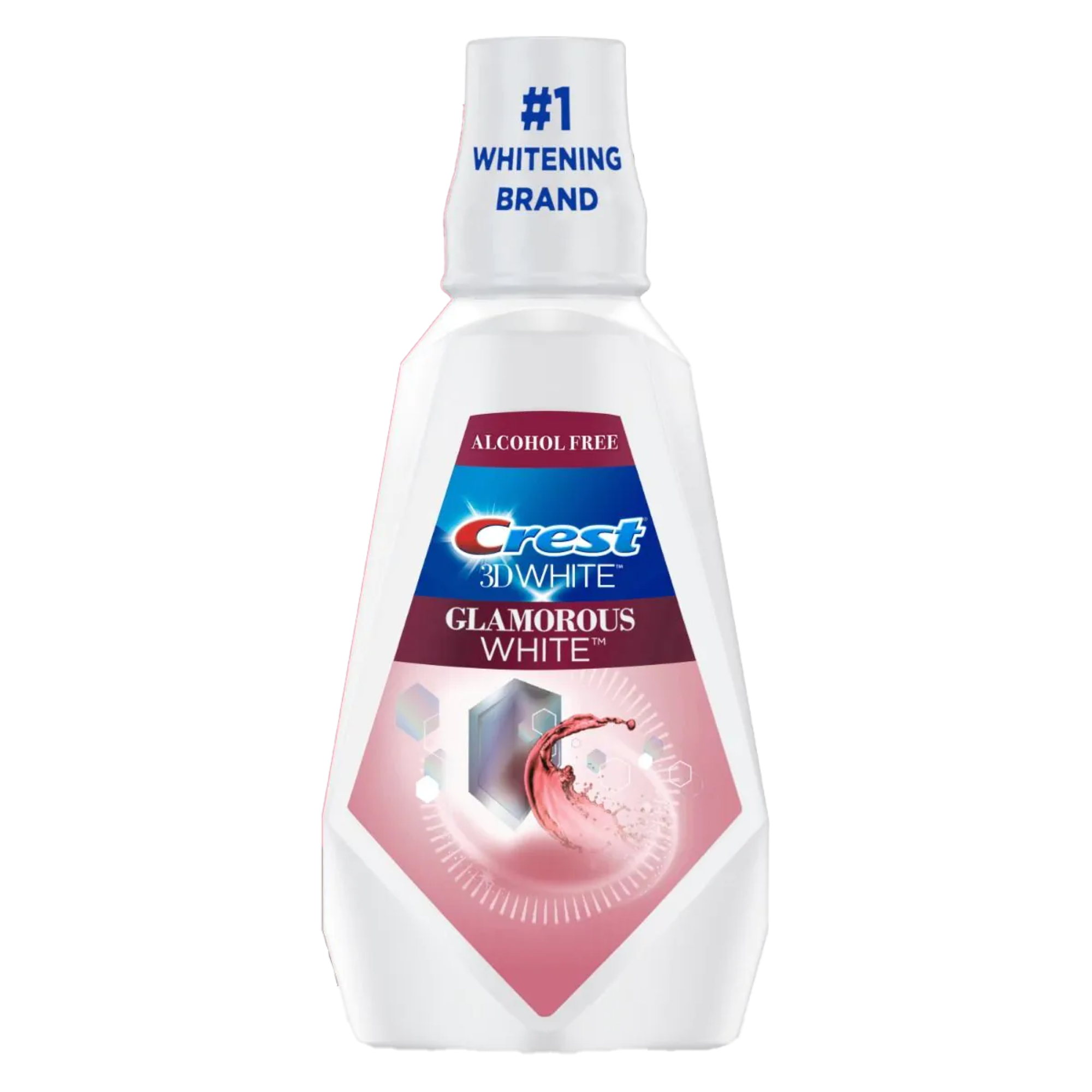 Crest 3D White Glamorous White Mouthwash Fresh Mint 32oz x 4/Case product image