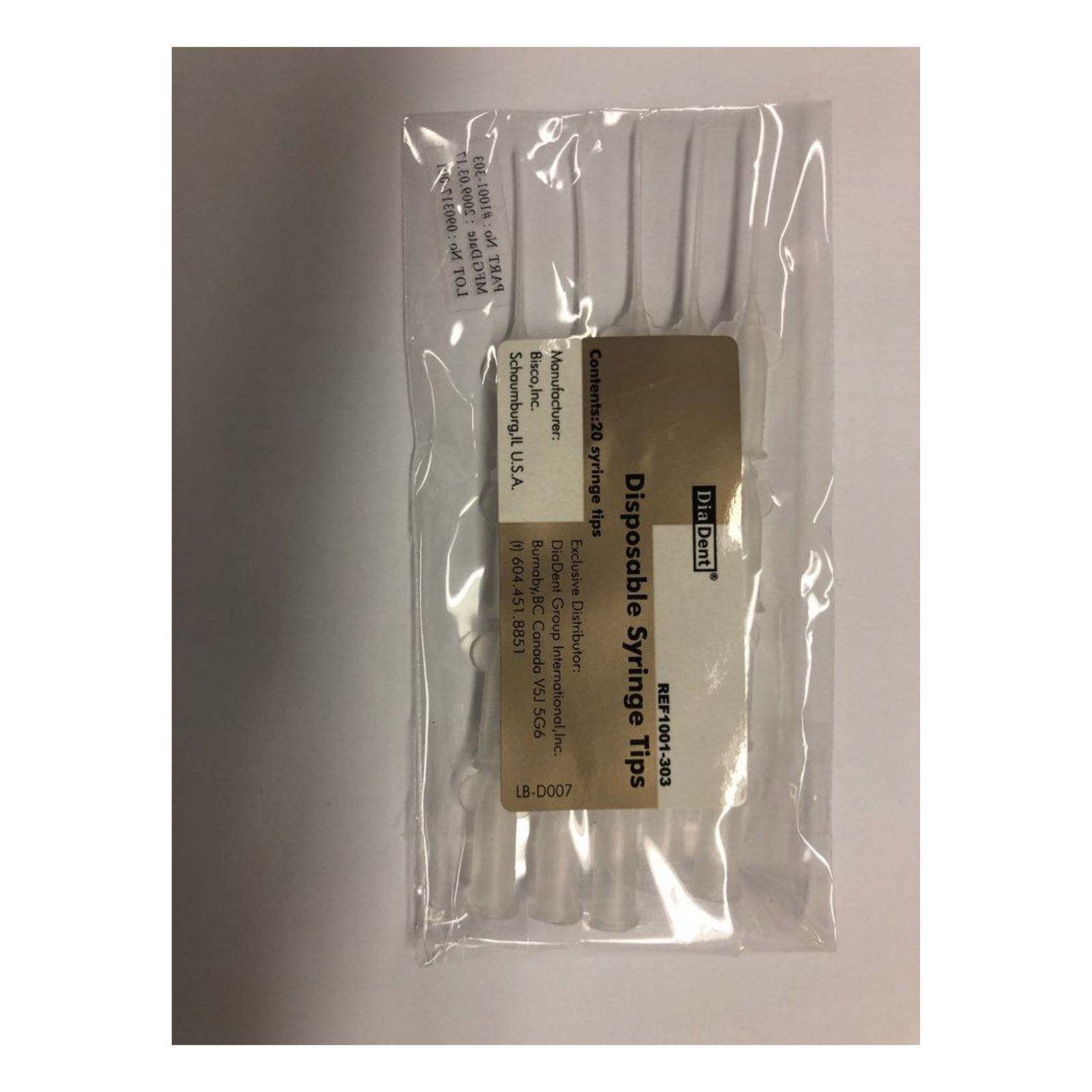 DiaPex Straight Tips 20/Bag, 1001-303S product image