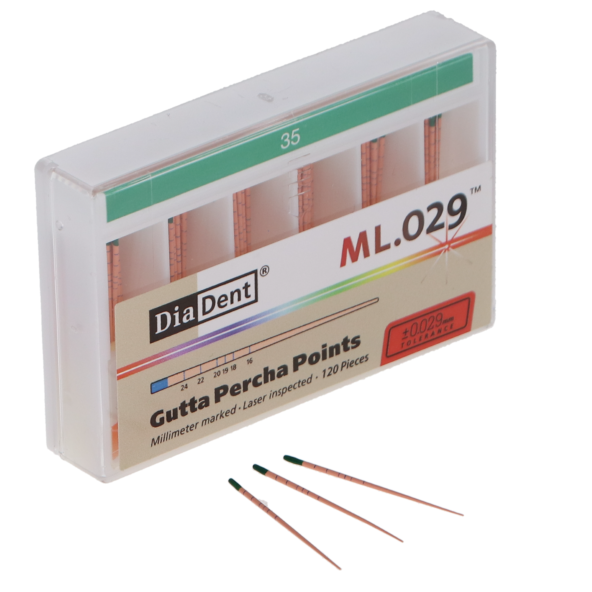 Gutta Percha, ML.029, ISO Sizes, MMGP Spillproof #35, 120/Pk, ML101-S607 thumbnail 6