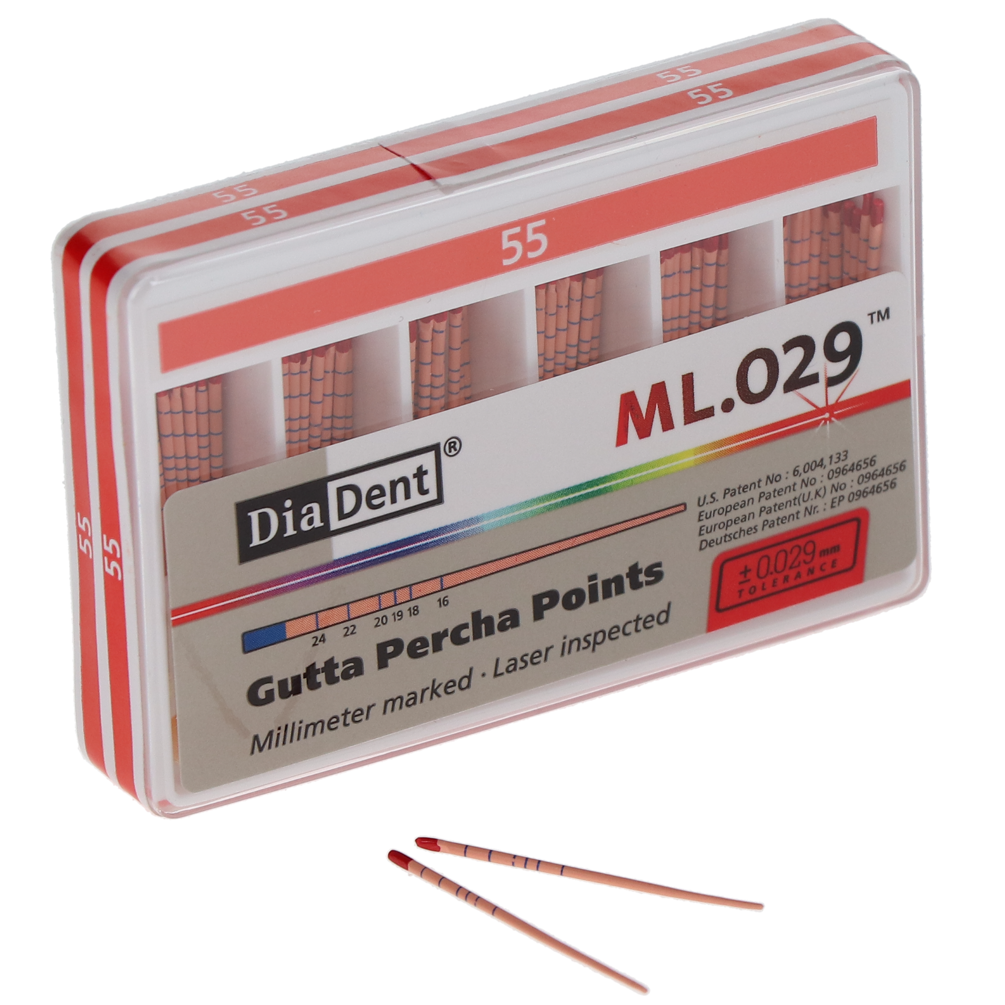 Gutta Percha, ML.029, ISO Sizes, MMGP Spillproof #55, 120/Pk, ML101-S611 thumbnail 4