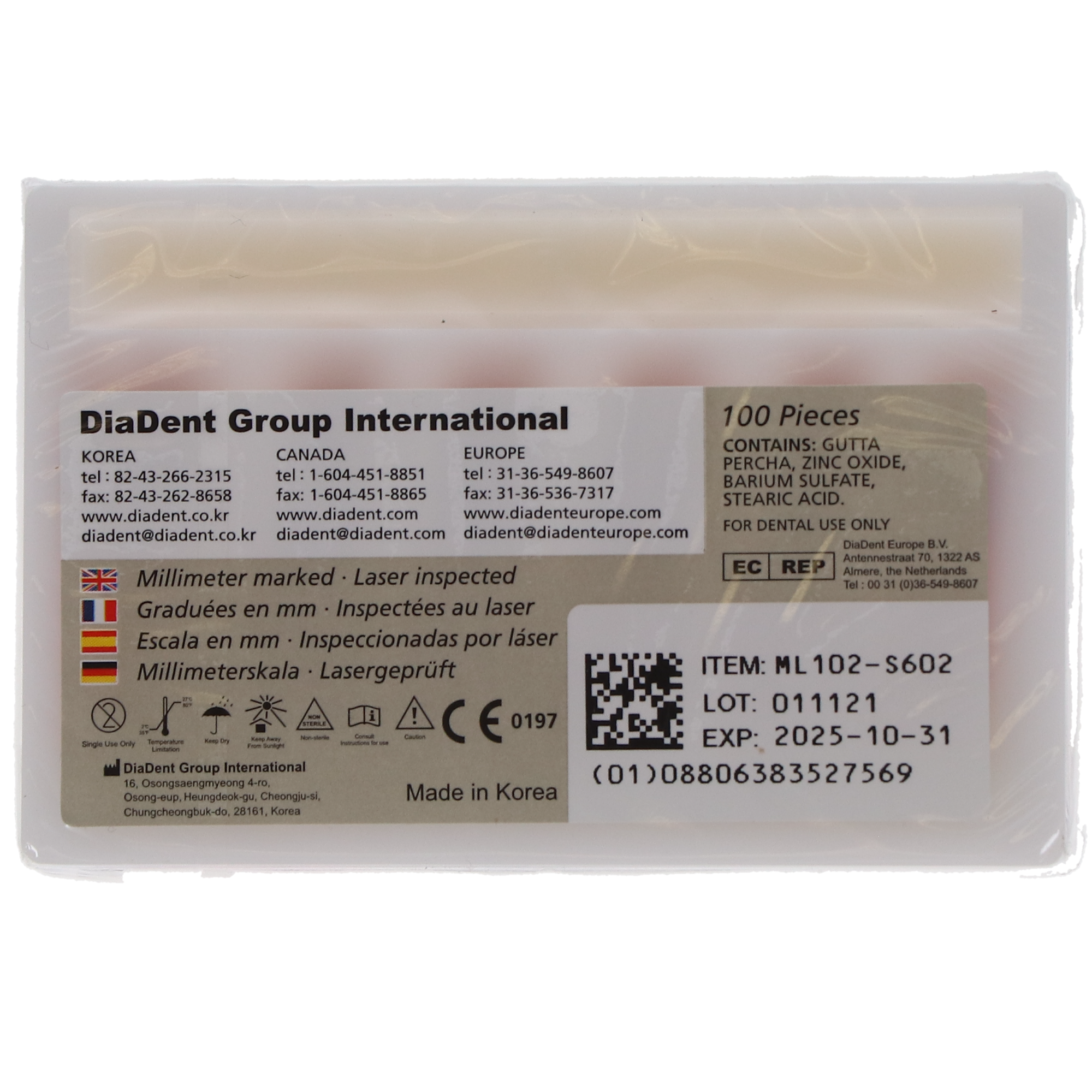 Gutta Percha, ML.029, Accessory Sizes, MMGP Spillproof #FF, 100/Pk, ML102-S602 thumbnail 5