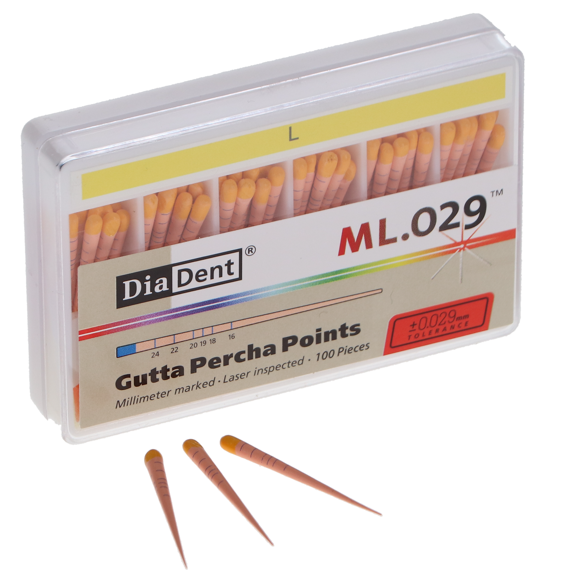 Gutta Percha, ML.029, Accessory Sizes, MMGP Spillproof #L, 100/Pk, ML102-S608 thumbnail 3