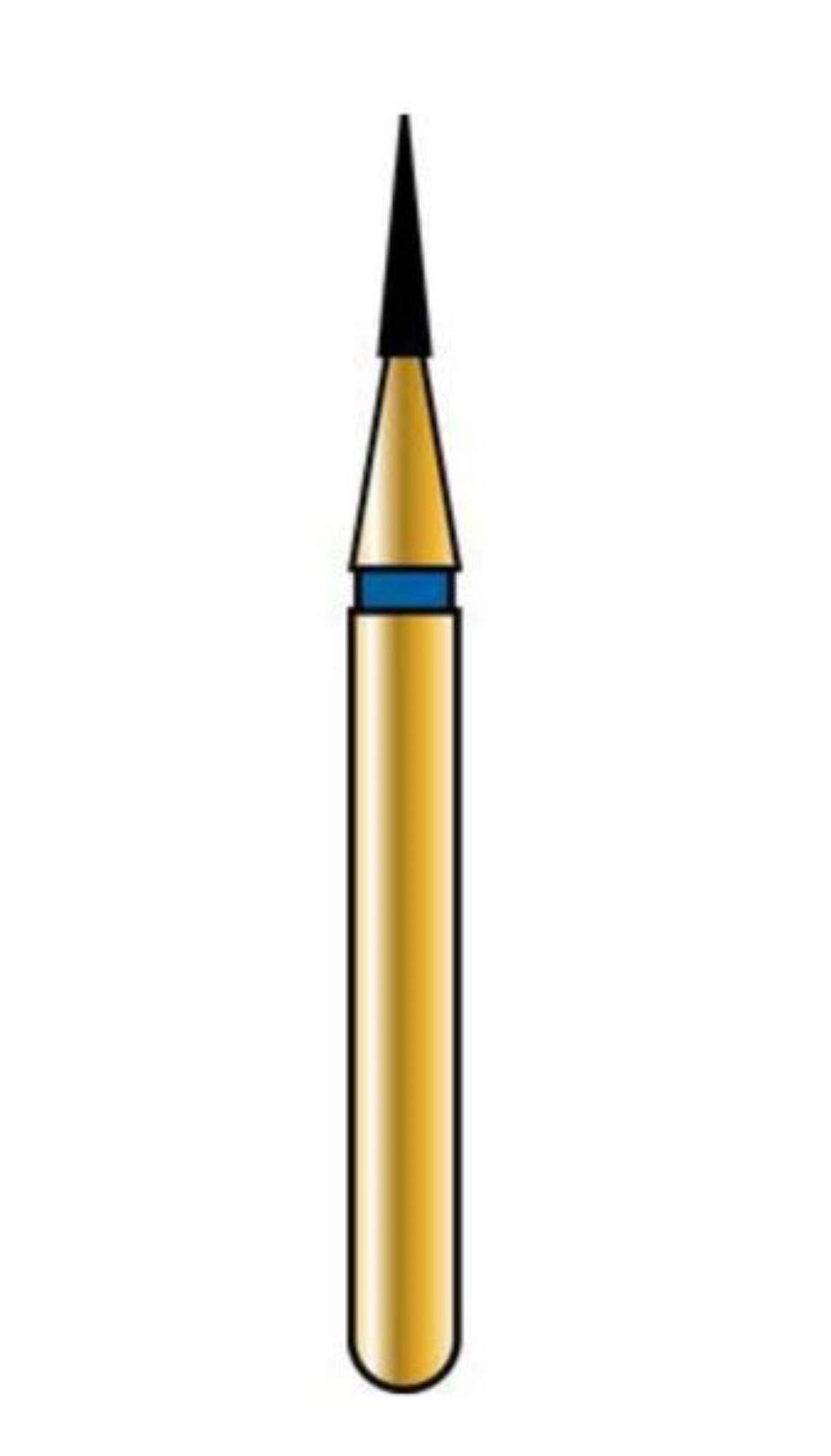 Alpen Multilayer Diamond Burs, FG, Flame, # 853, 0.8 mm, Extra Fine, Yellow, 5/Pk, 60032261 product image