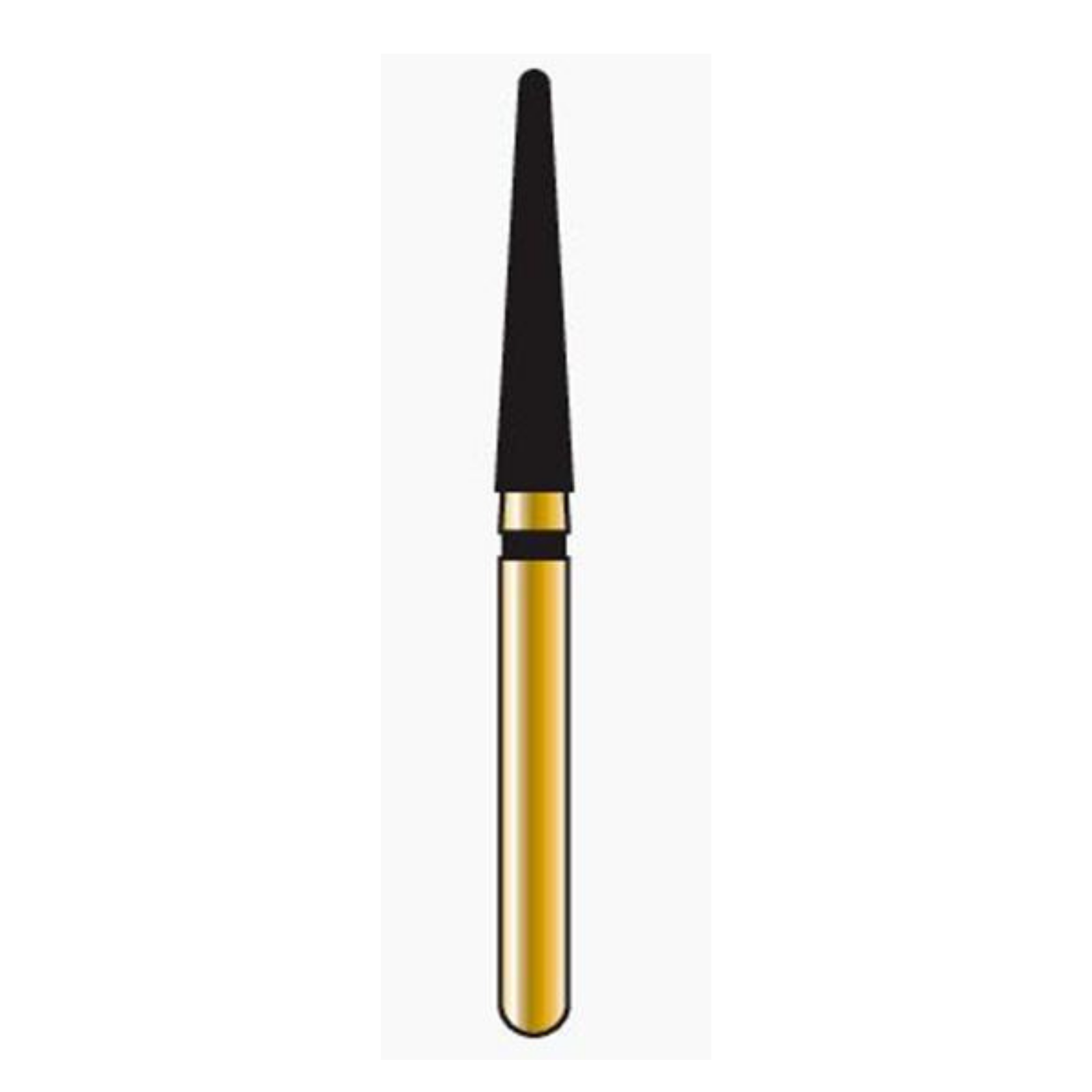 Alpen Multilayer Diamond Burs, FG, Long Round End Taper, # 856L, 2.1 mm, Super Coarse, Black, 5/Pk, 60032323 product image