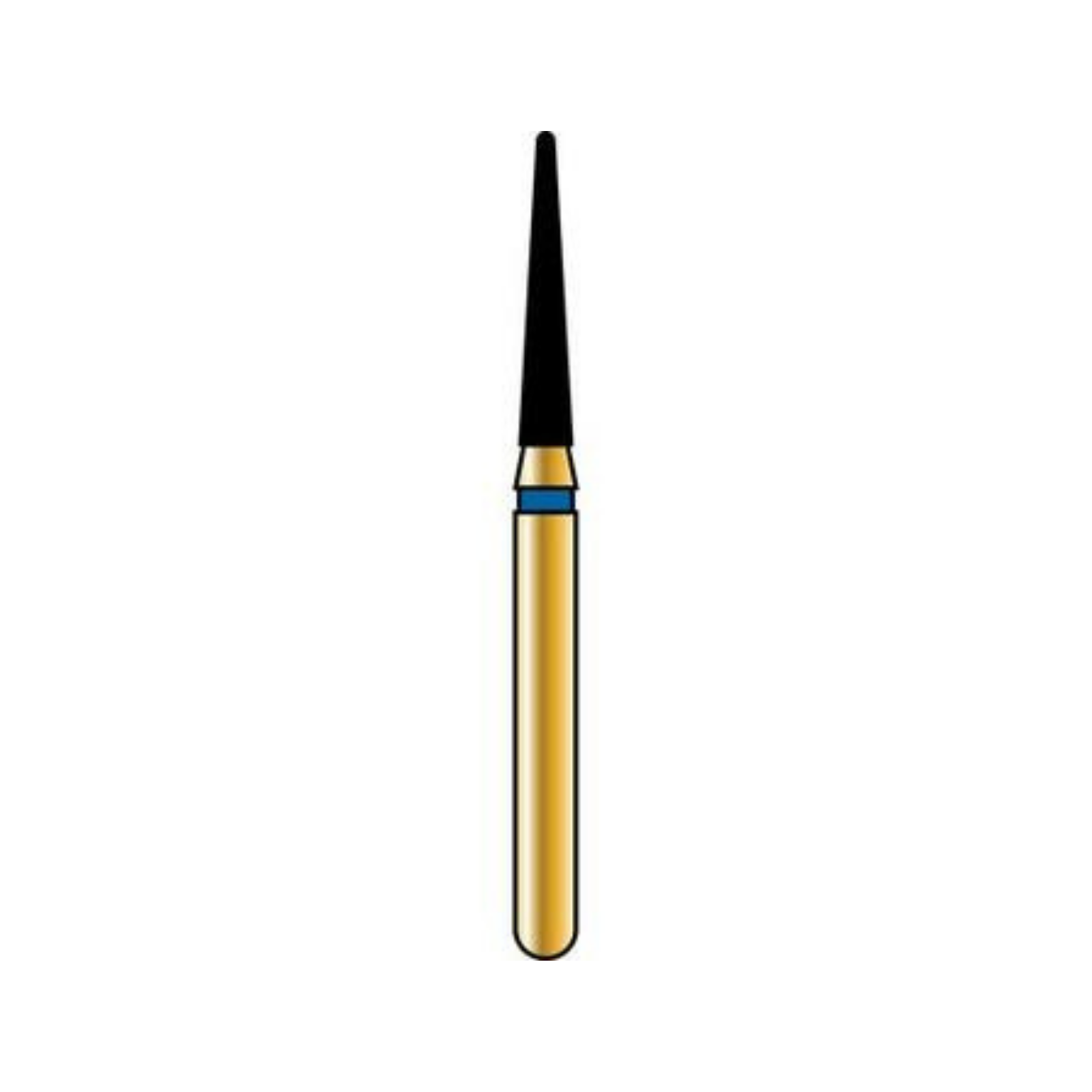 Alpen Multilayer Diamond Burs, FG, Round End Taper, # 856, 2.5 mm, Super Coarse, Black, 5/Pk, 60032335 product image