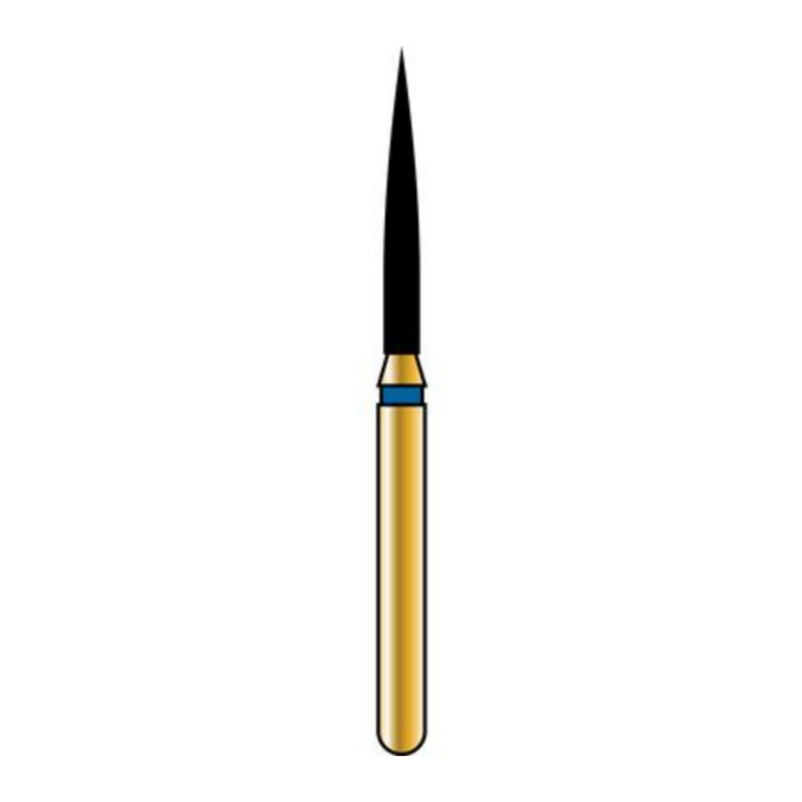 Alpen Multilayer Diamond Burs, FG, Flame, # 863, 1.2 mm, Extra Fine, Yellow, 5/Pk, 60032469 product image