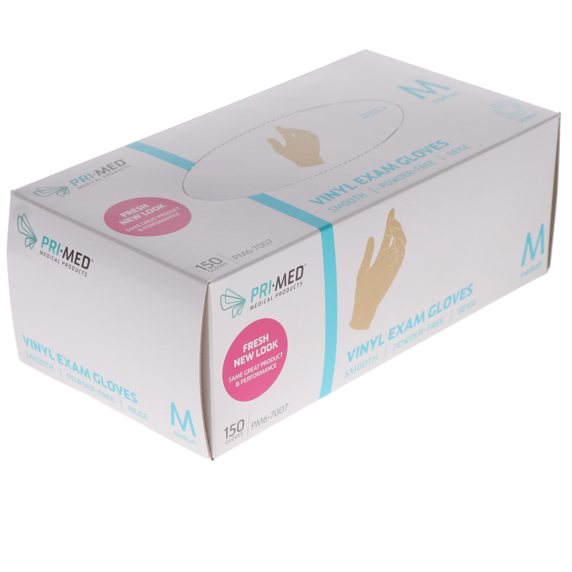 Stretch Vinyl Examination Gloves, Powder-Free, Medium, 150/Box, PM6-7007 thumbnail 2