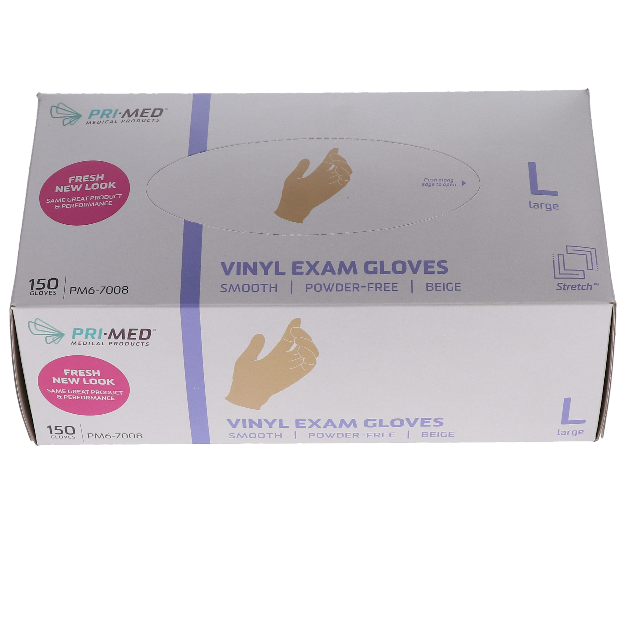 Stretch Vinyl Examination Gloves, Powder-Free, Large, 150/Box, PM6-7008 product image