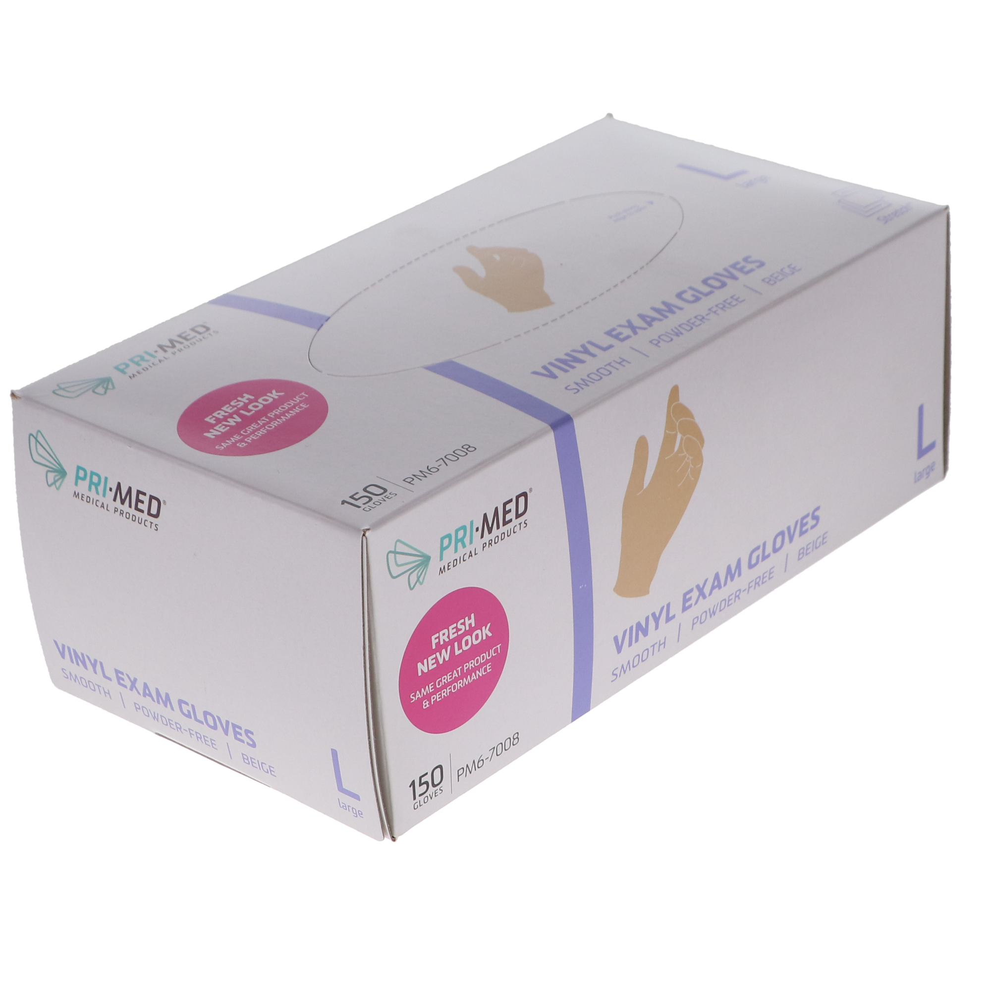 Stretch Vinyl Examination Gloves, Powder-Free, Large, 150/Box, PM6-7008 thumbnail 2