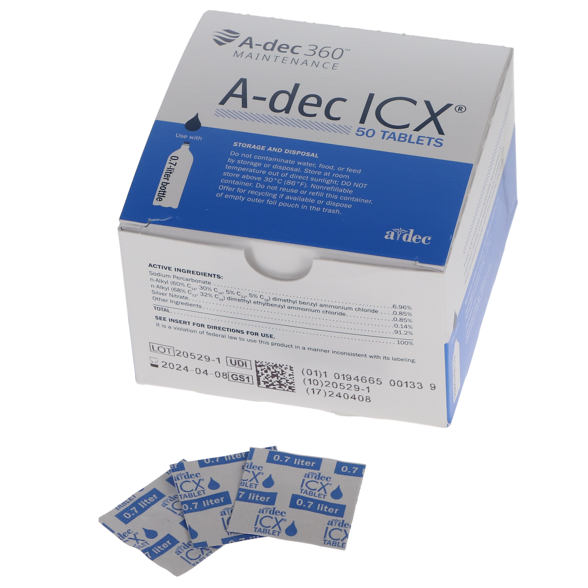 ICX Waterline Treatment Tablets F/0.7L Btl 50/Bx, 90.1064.00 thumbnail 11