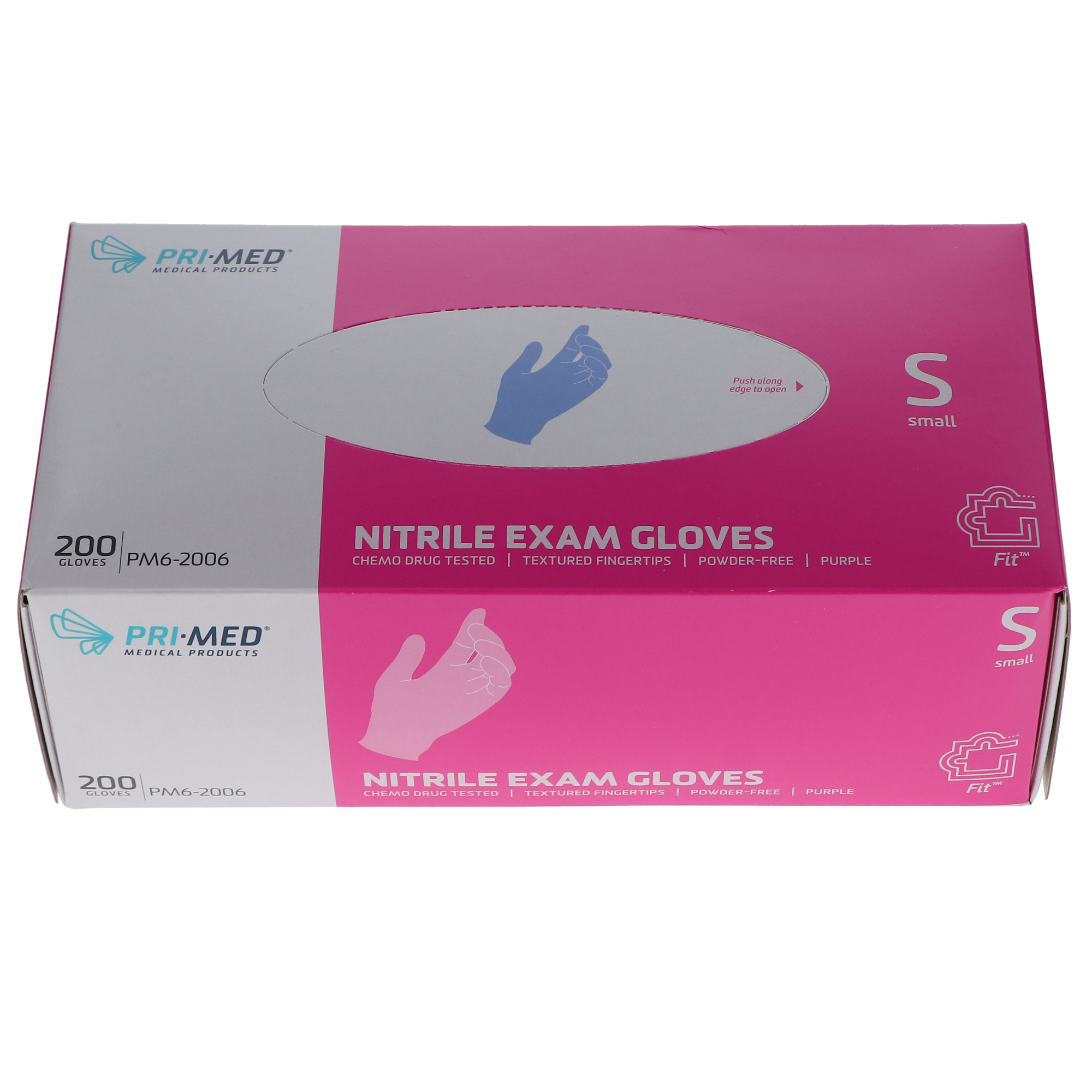Primed Fit, Nitrile Examination Gloves, Small, 200/Box, PM6-2006 product image