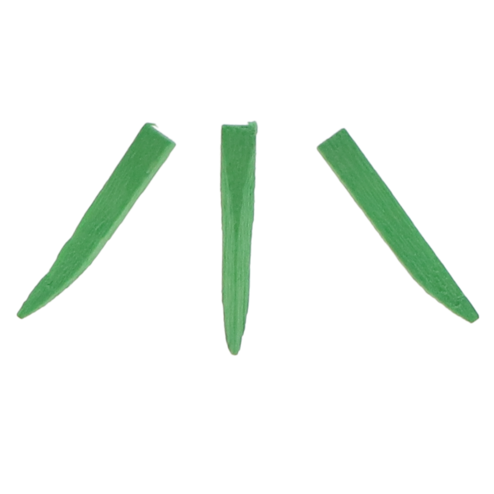 Contoured Wood Wedges, 13mm, Green, 100/Pack, 95113 product image