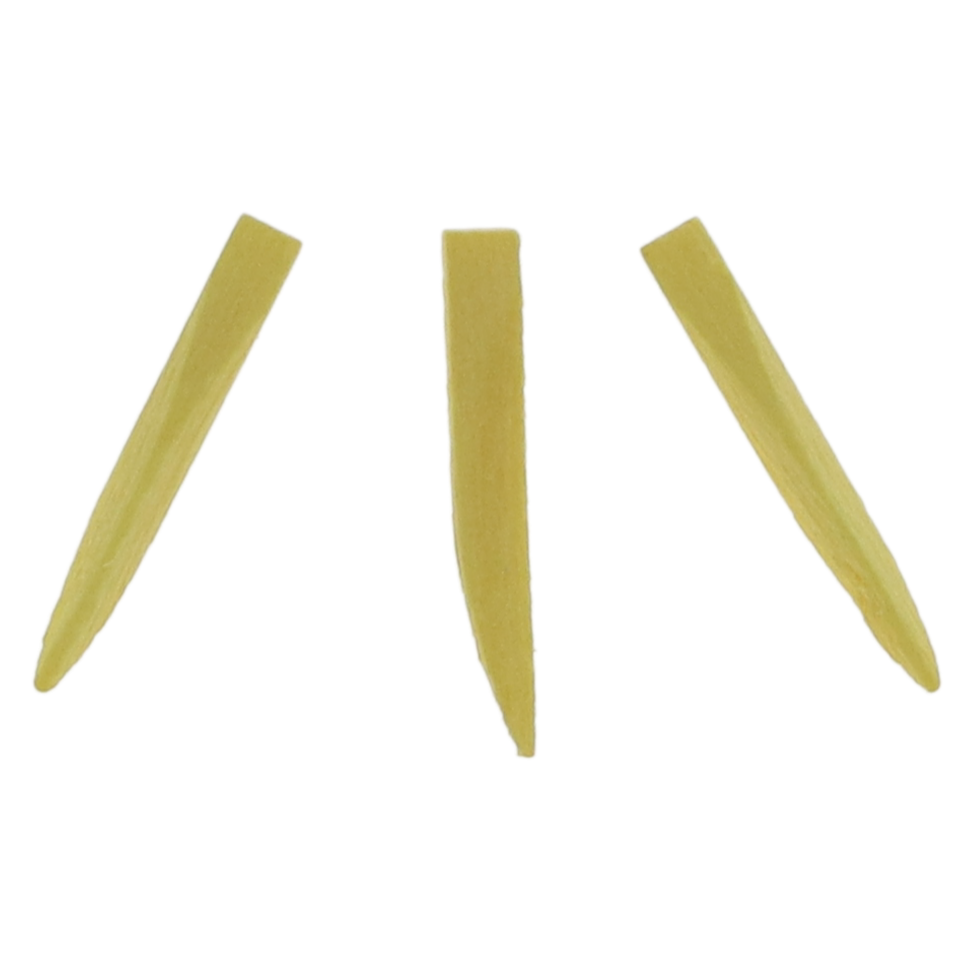 Contoured Wood Wedges, 15mm, Yellow, 100/Pack, 95115 product image