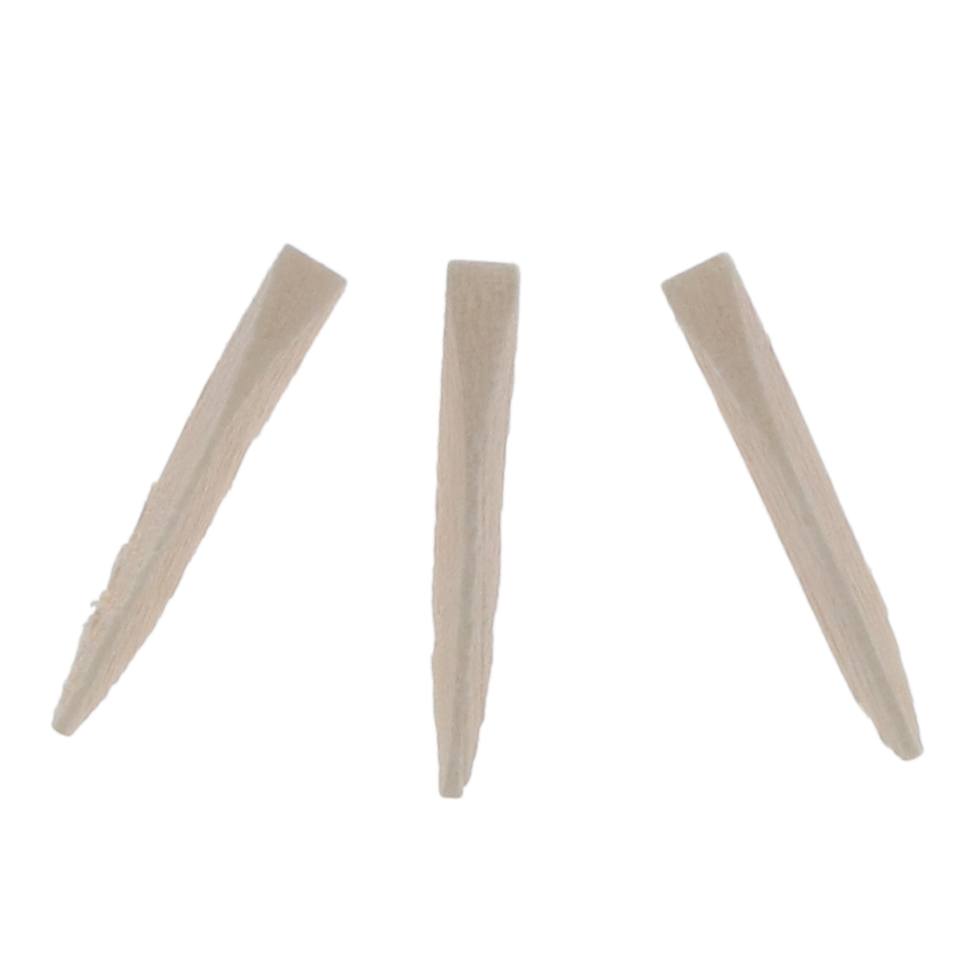 Contoured Wood Wedges, 17mm, White, 100/Pack, 95117 product image