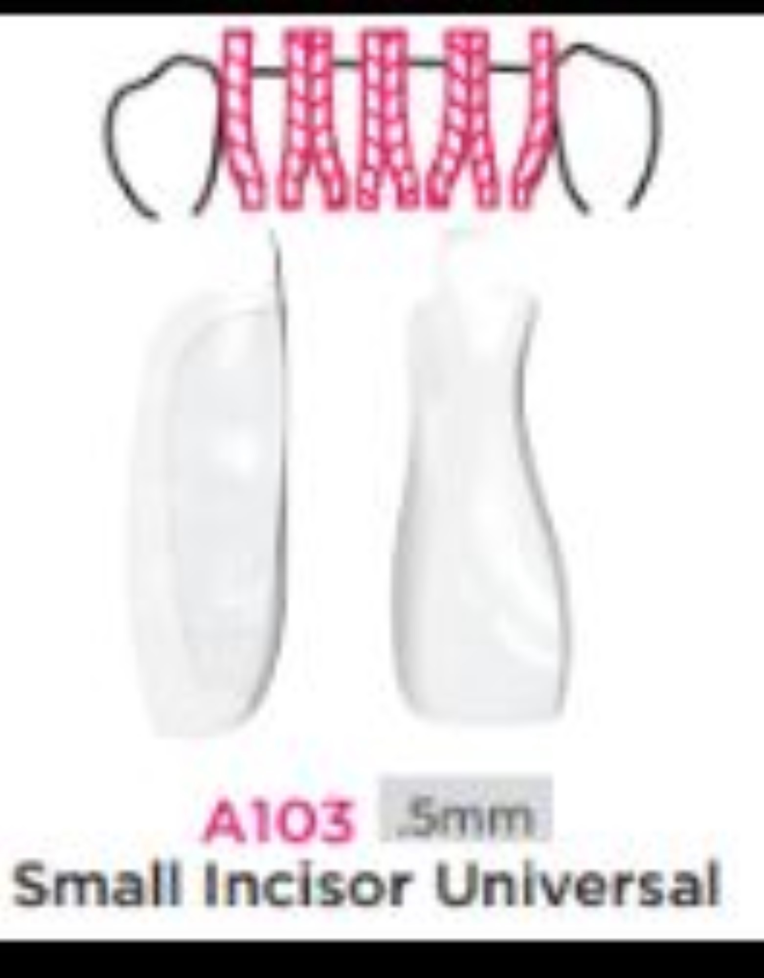 Anterior Matrix Refills, A-103, Small Incisor Universal, 25/Pack, 301031.25 product image