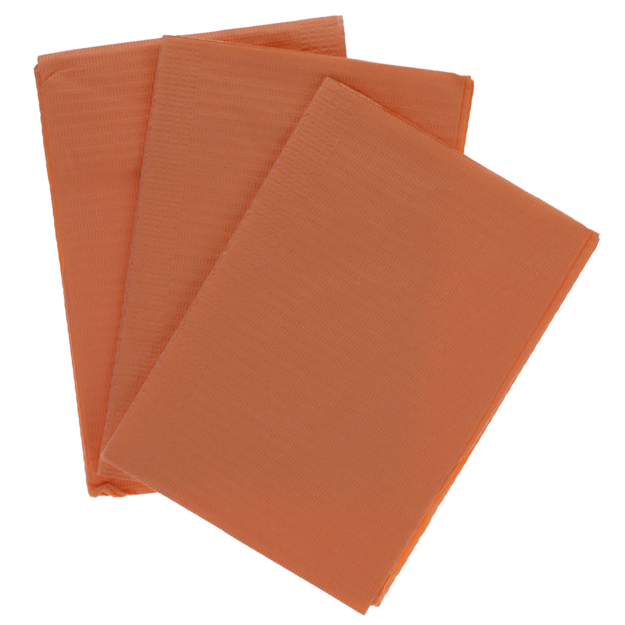 Disposable Bibs, 2+1 Ply, 13" x 18", Peach, 500/Pk, 109217 product image