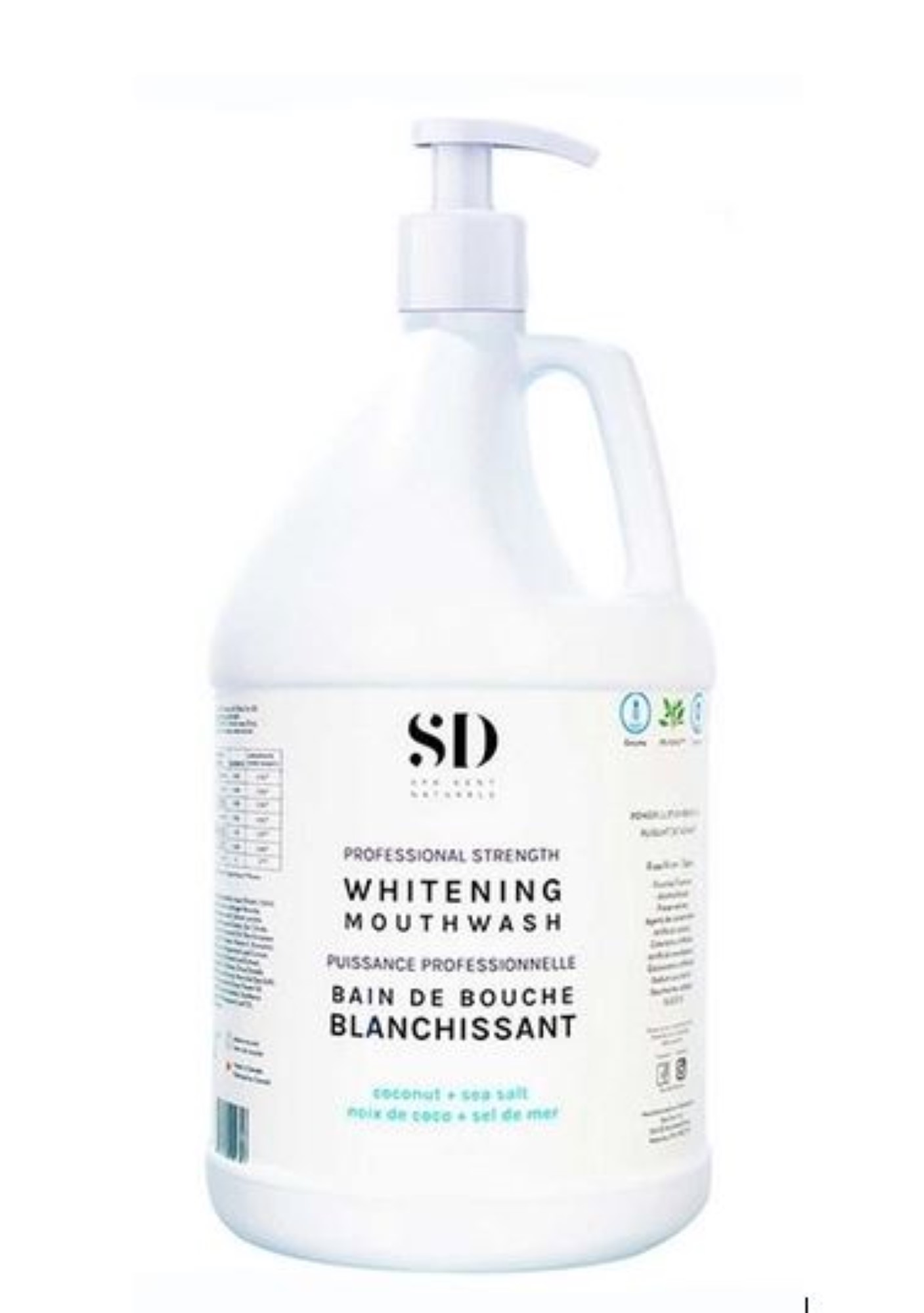 Advanced Whitening, Mouthwash, Coconut and Sea Salt, Alcohol-Free, 4 L, 1/Pk, AWM4000-1 product image