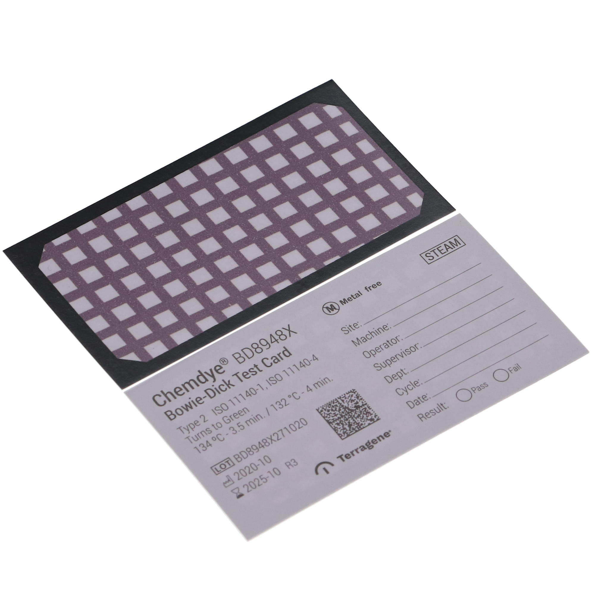 Bowie Dick Kit - 120 Cards &amp; Holder, KBD8948X thumbnail 3