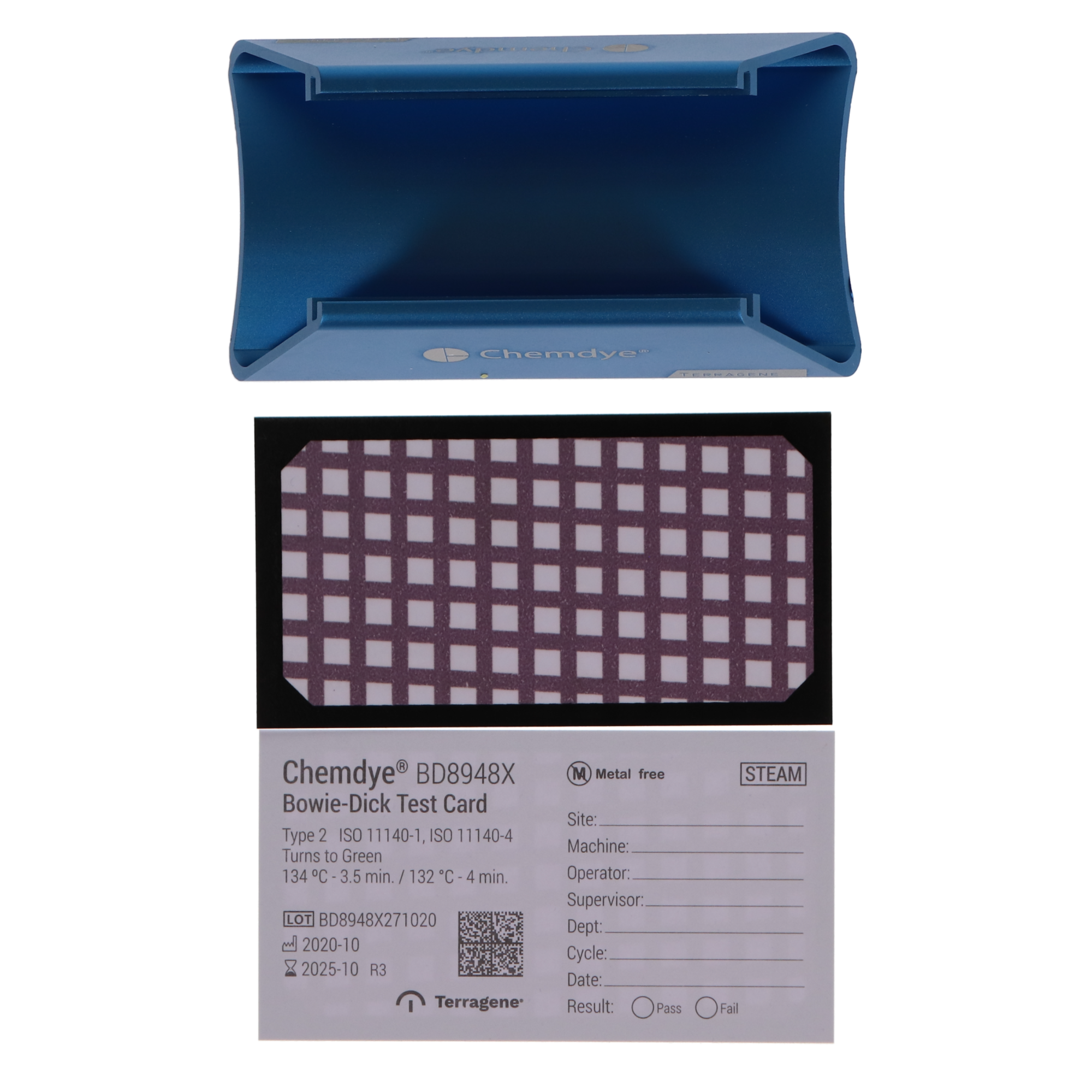 Bowie Dick Kit - 120 Cards &amp; Holder, KBD8948X thumbnail 6