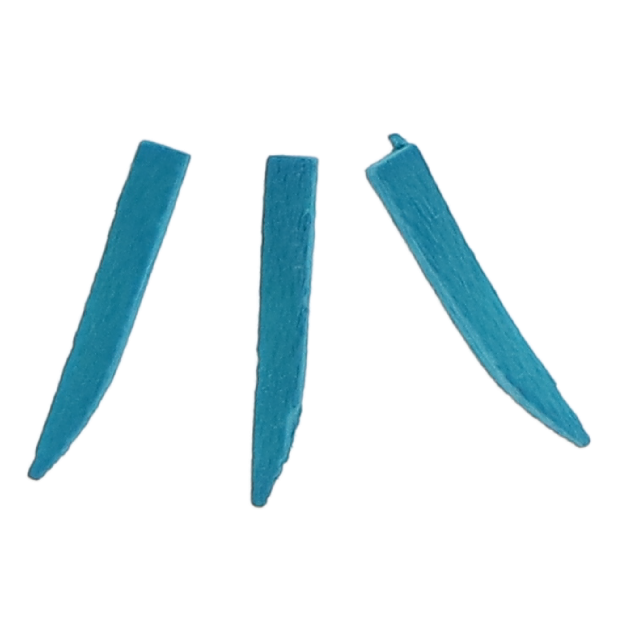 Contoured Wood Wedges Refill, 12 mm, Blue, 100/Pack, 95112 product image