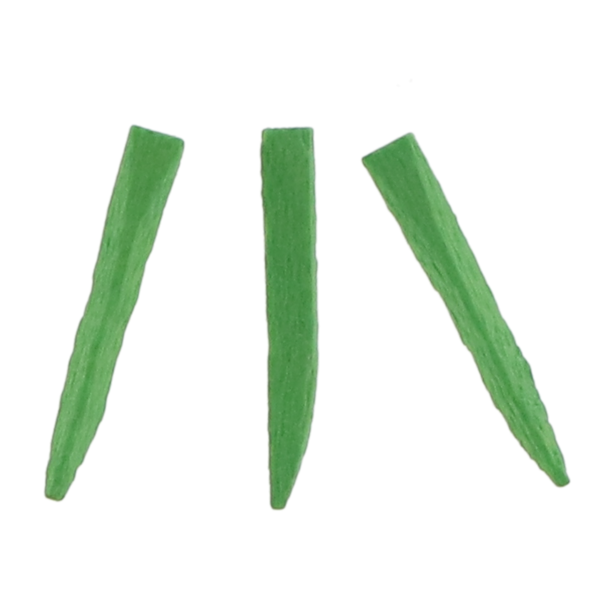 Contoured Wood Wedges Refill, 13 mm, Green, 400/ Pack, 95413 product image