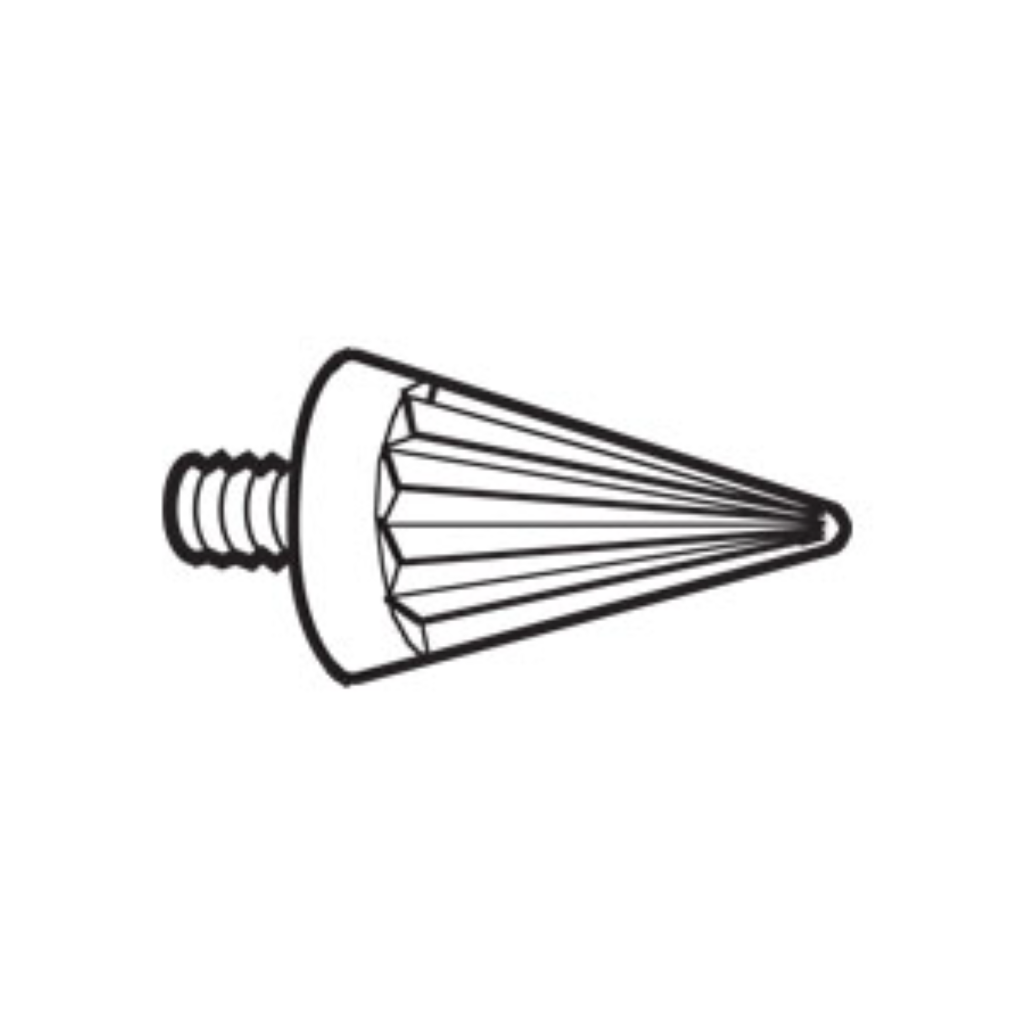 Prophy Cups, Non-Latex, Screw, Pointed Polisher, Green Unscented, 1000/Pk, 108-SG-1000 product image