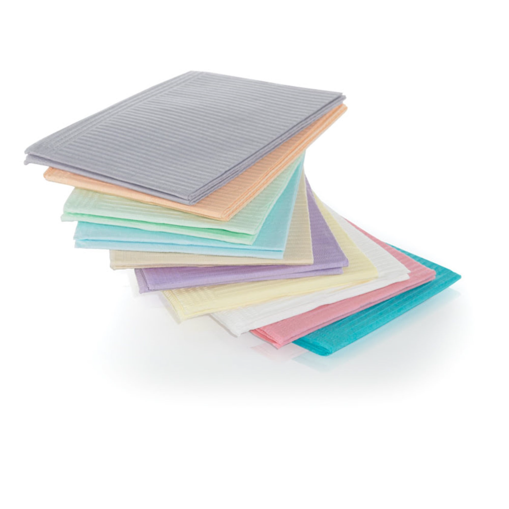 SafeBasics Dry Back Bibs 2 Ply, Aqua, 500/Pk, 8289 product image