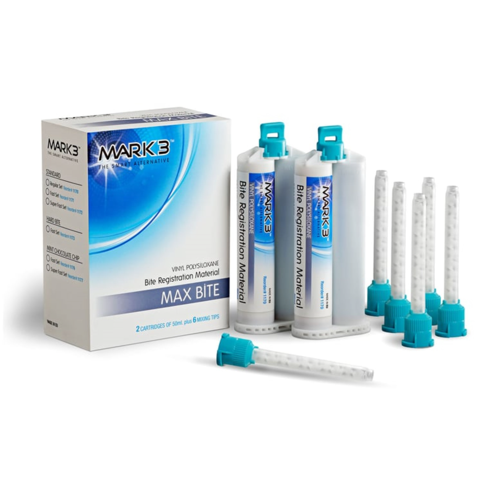 Max Bite Unflavored Registration Fast Set, 50 ML, 2/Pk, 6 Mixing Tips, 1171 product image