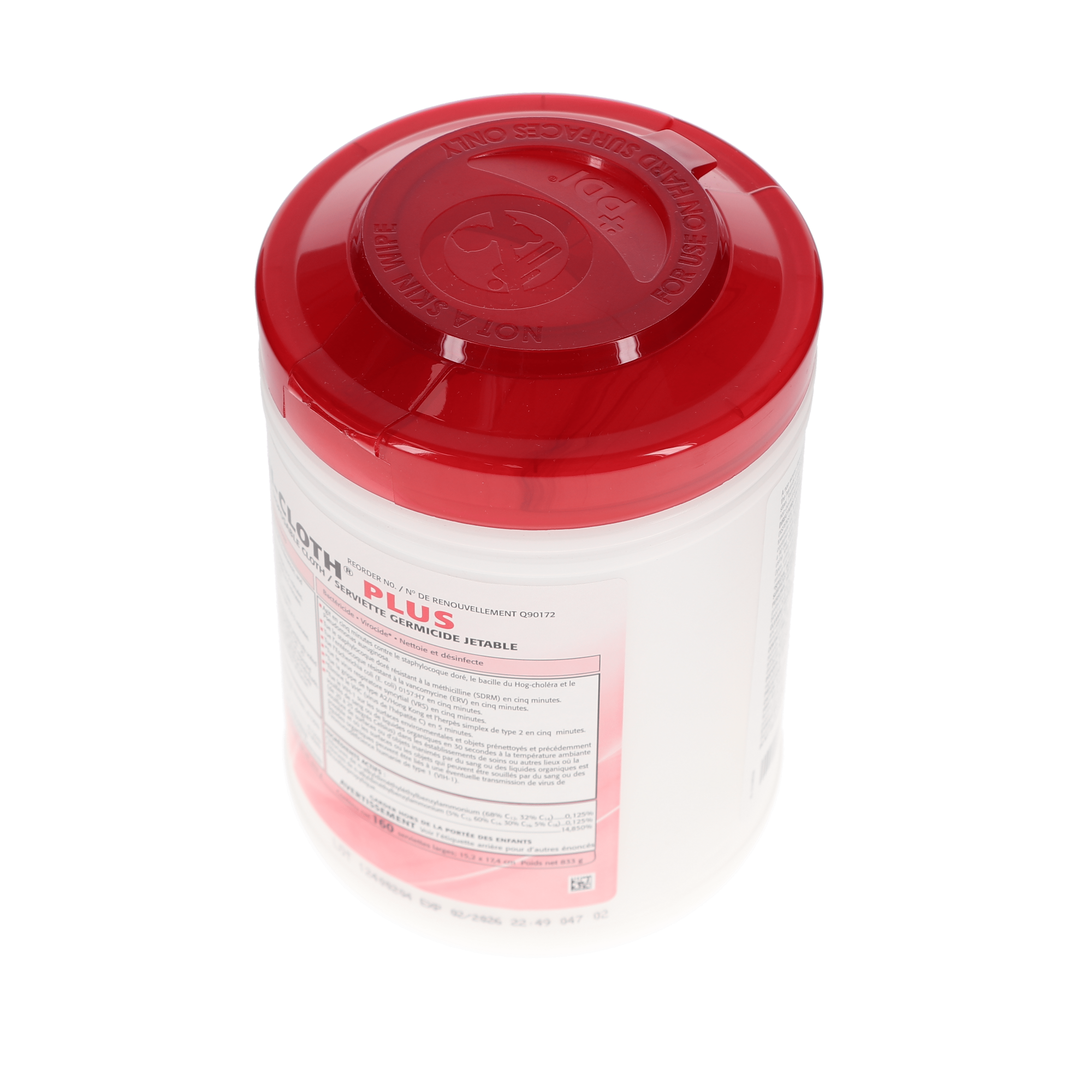 Sani-Cloth Plus Germicidal Disposable Wipes, 6" x 6.75", Large, 160 Wipes/Pk, Q90172 thumbnail 3