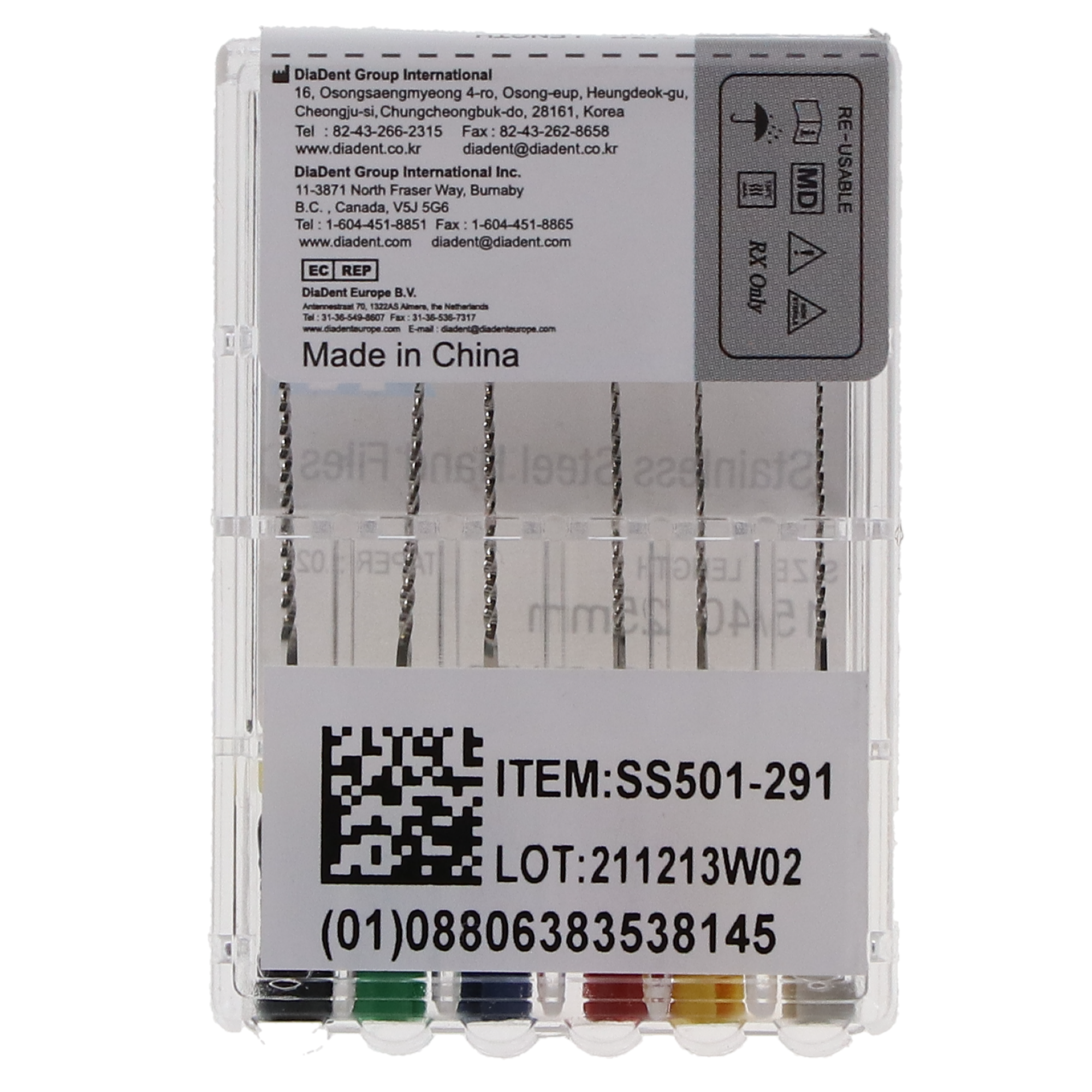 Stainless Steel Reamers, 25 mm, # 15-40, Assorted, 6/Pk, SS501-291 thumbnail 5