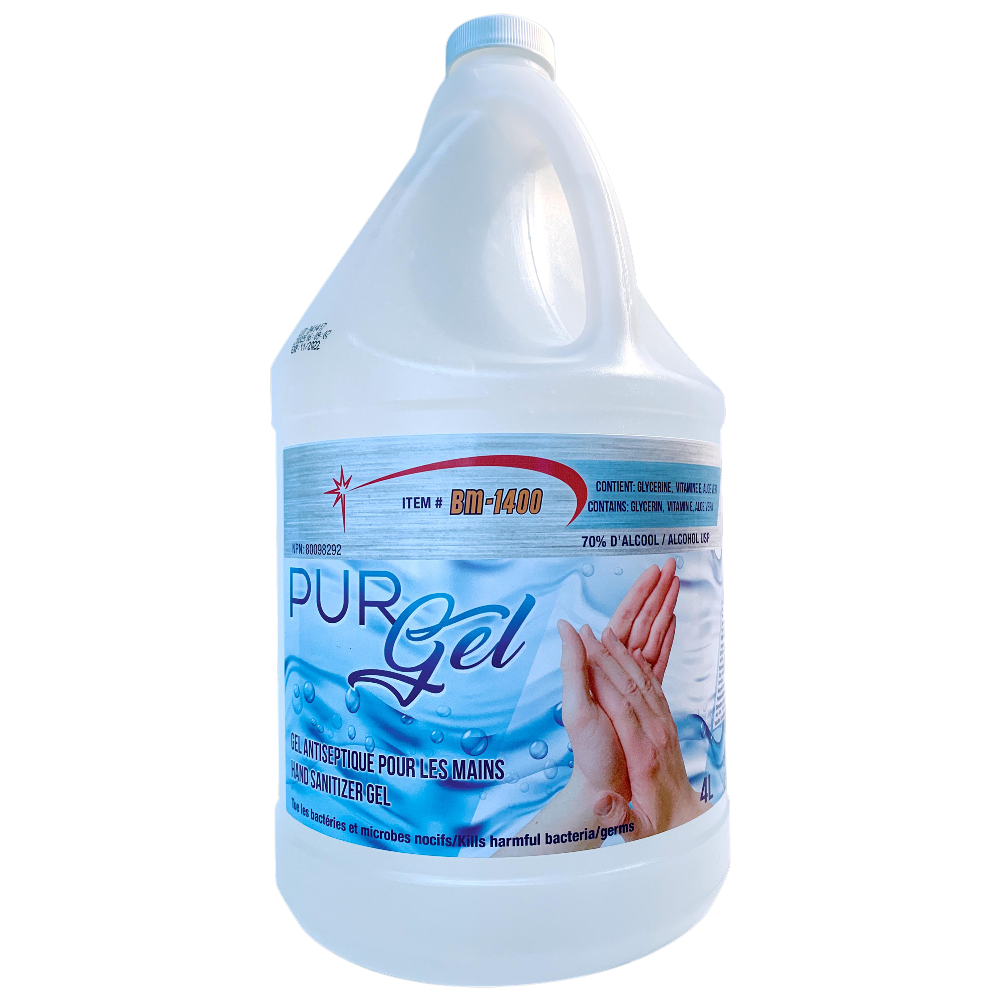 BM-1400 Purgel brand, Hand Sanitizer, 4L, 1/Pk, BM-1400 product image