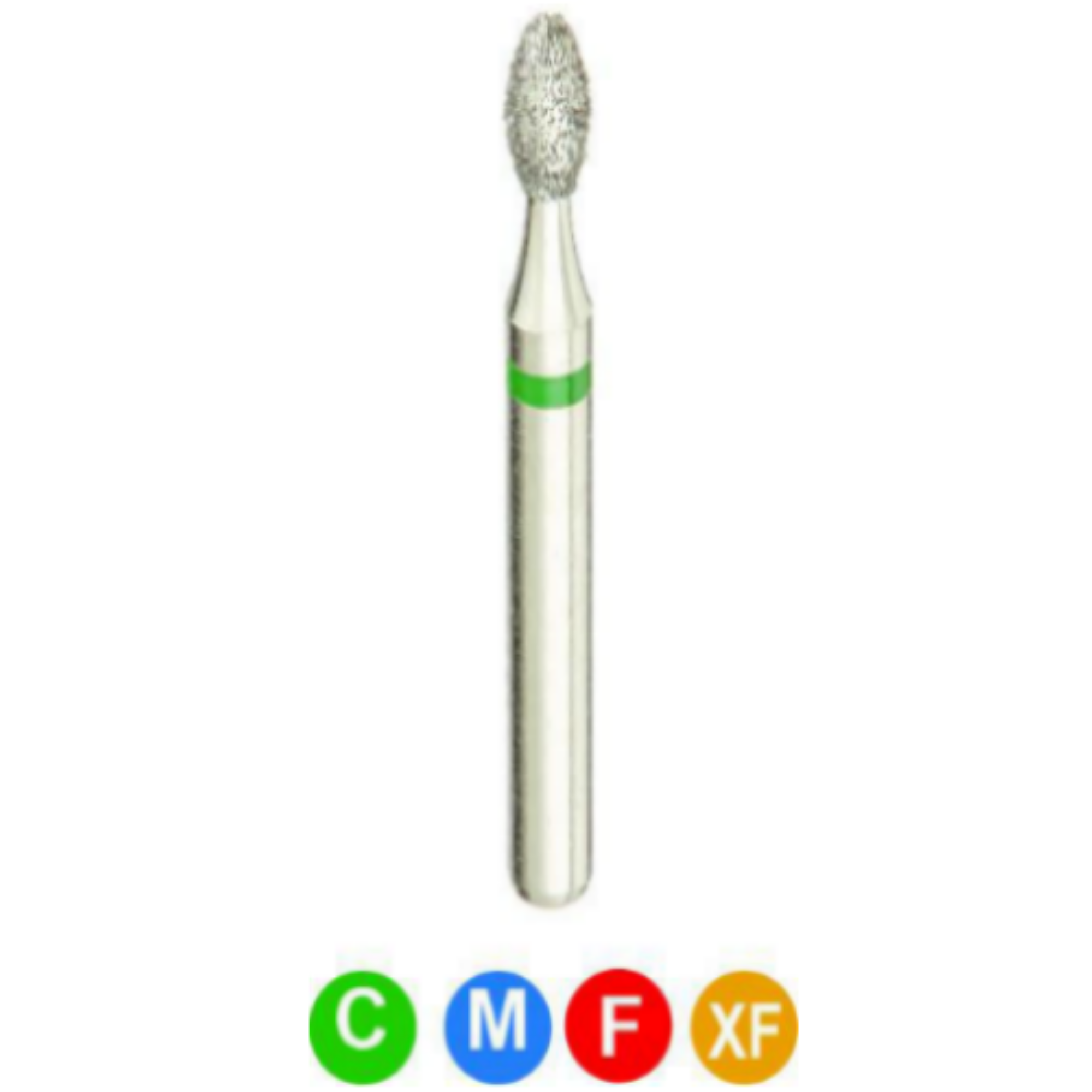 Diamond Burs, FG, Football, Fine, Red, 1.6 mm, 379-016F, 5/Pk, C15RS1F product image