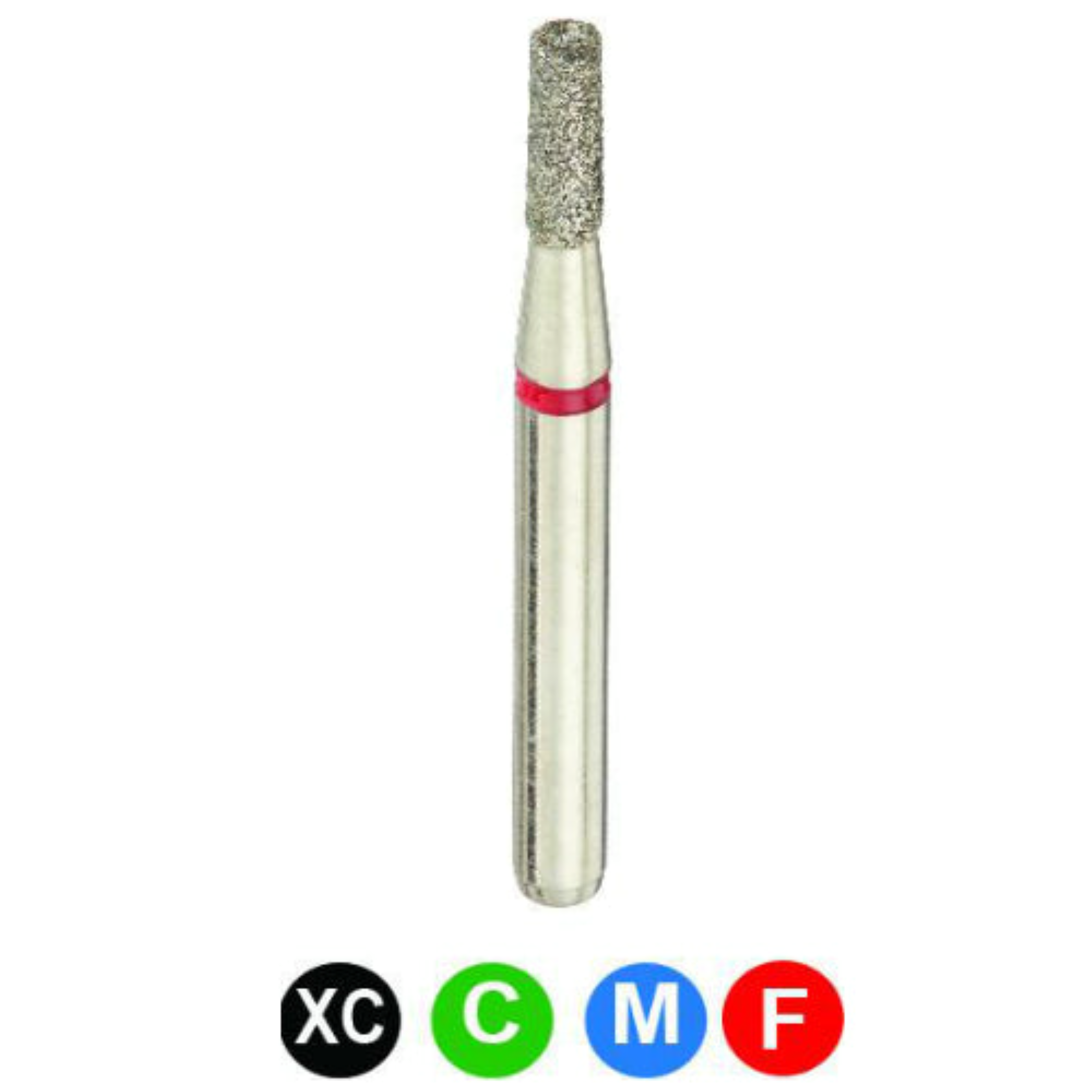 Diamond Burs, FG, Flat End Cylinder, Coarse, Green, 1.4 mm, 835-014C, 5/Pk, A14C product image