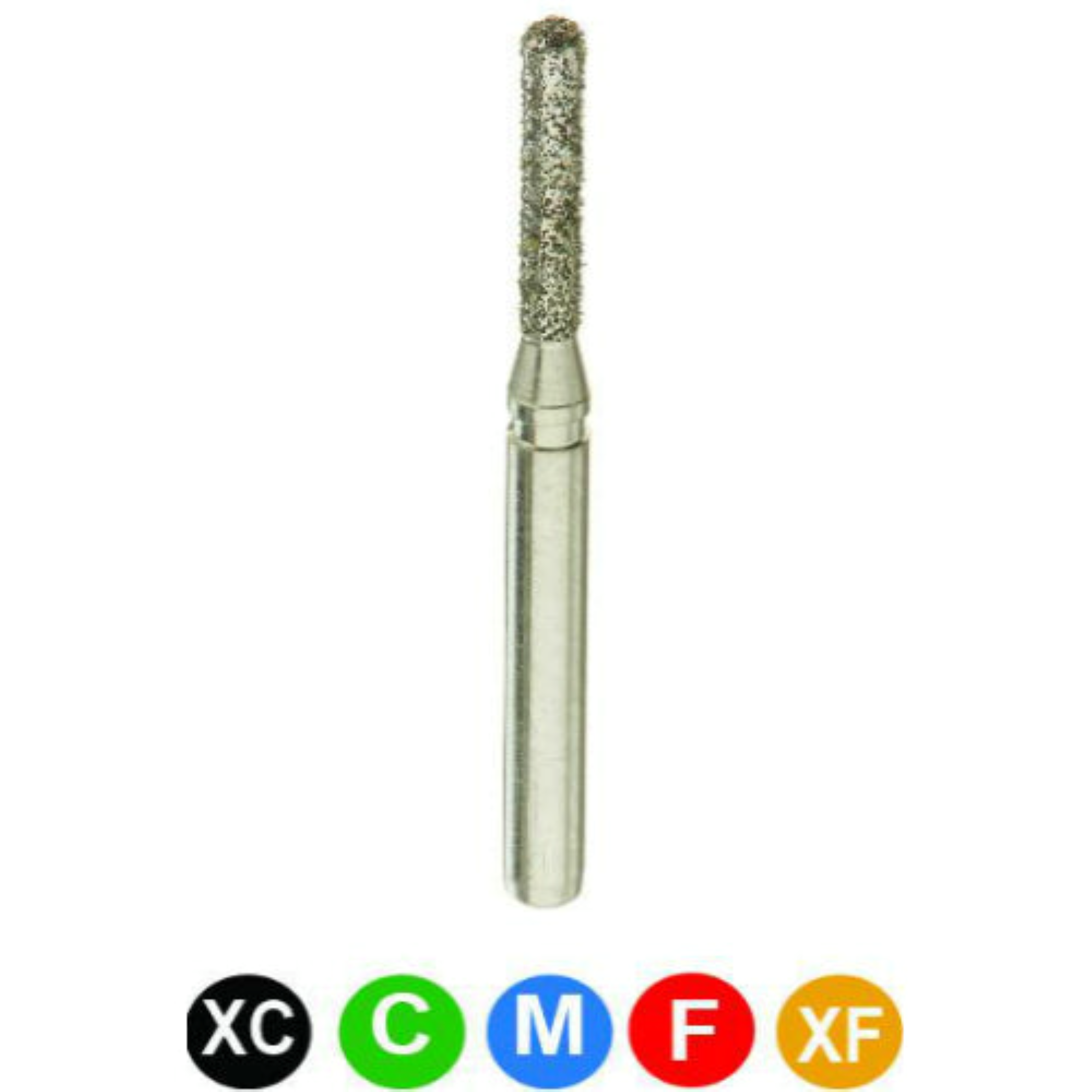 Diamond Burs, FG, Modified Flat End Cylinder, Coarse, Green, 1.2 mm, 837KR-012C, 5/Pk, B1SRC product image