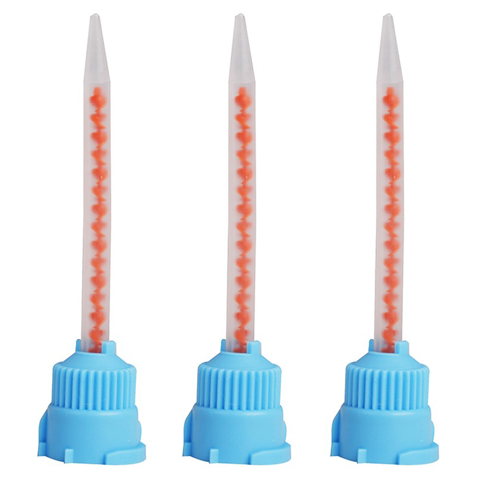 3D - Mixpac - Mixing Tips T-Style Temp C&B Material (Blue & Orange) 50/Pk (Loose) product image