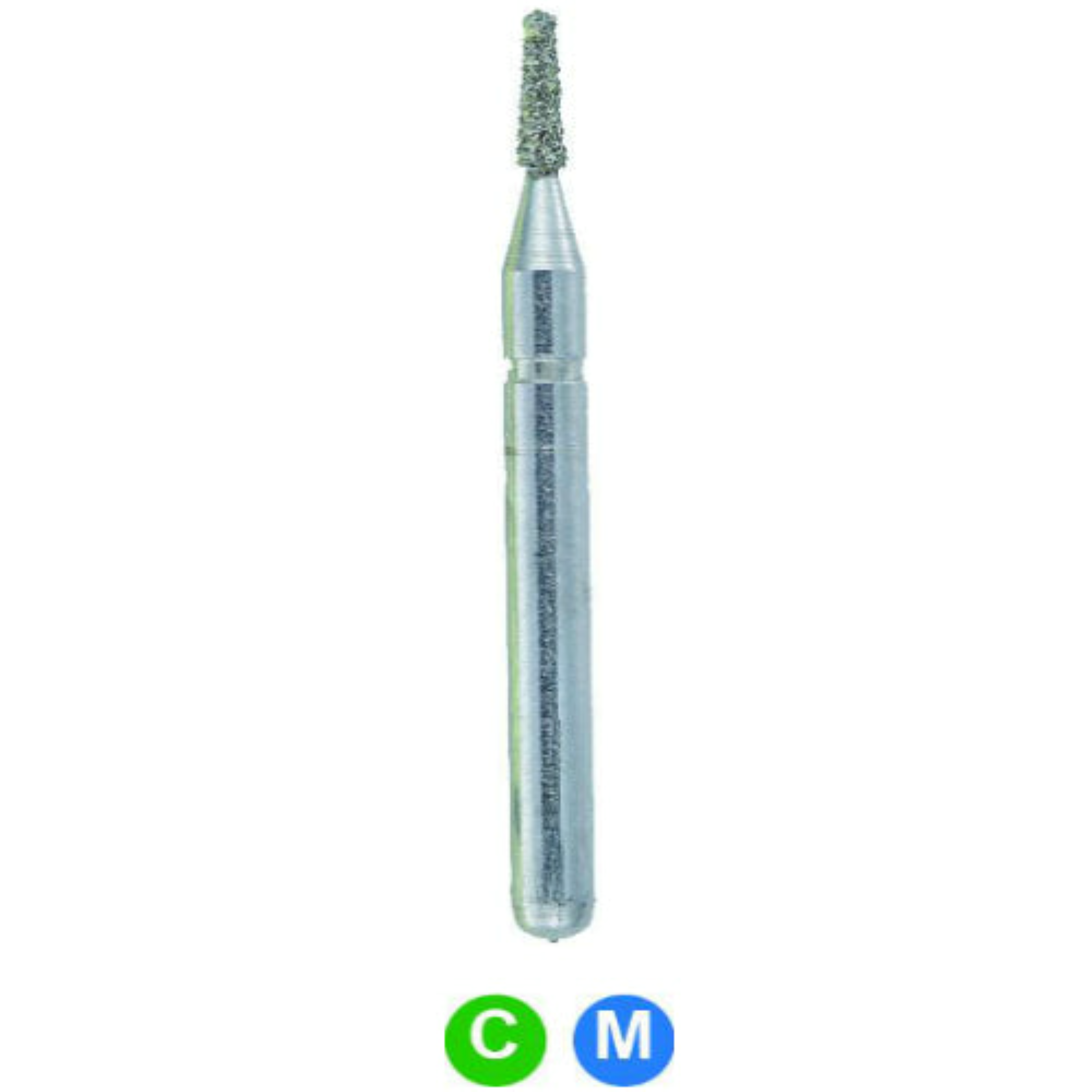 Diamond Burs, FG, Flat End Taper, Coarse, Green, 0.9 mm, 845-009C, 5/Pk, D169C product image