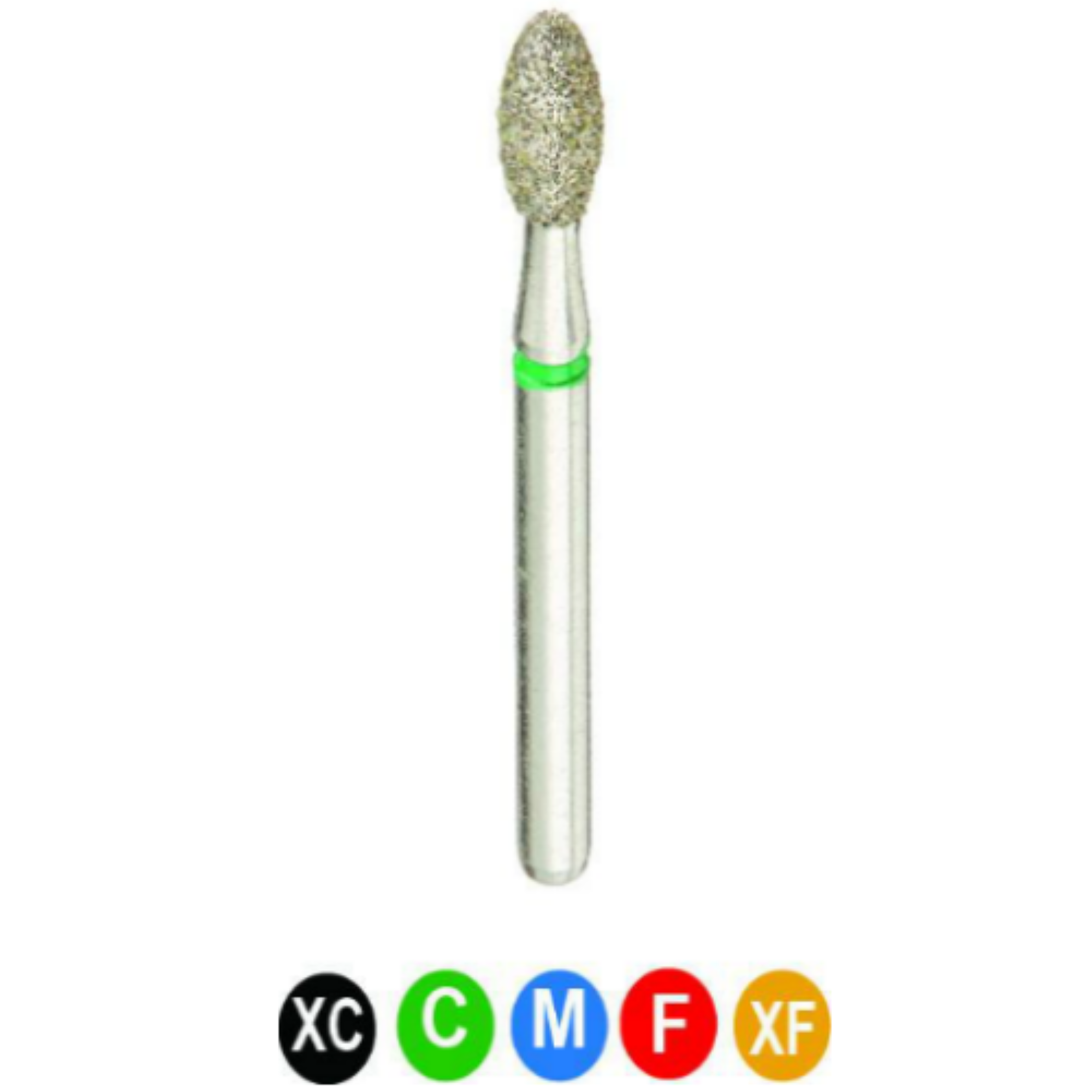 Diamond Burs, FG, Football, Fine, Red, 2.1 mm, 379-2.1F, 5/Pk, C15RMSF product image