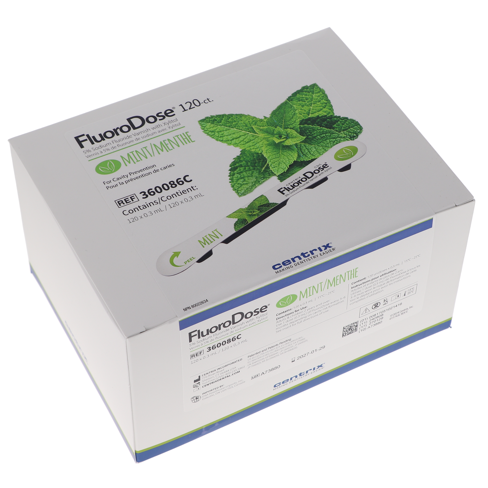 FluoroDose Fluoride Varnish, Mint, 120/Pk thumbnail 5