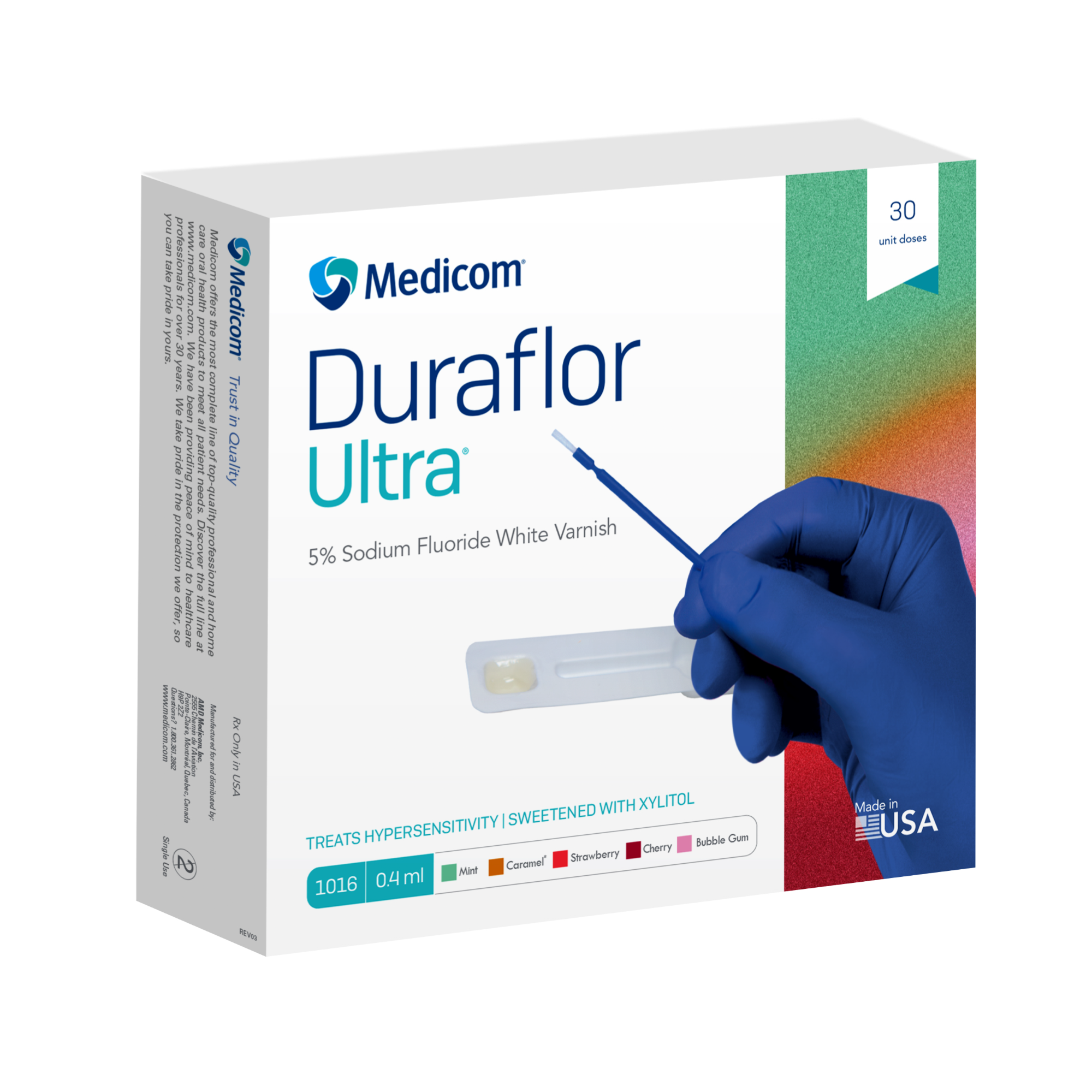 Duraflor Ultra 5% Sodium Fluoride Varnish 0.4mL x 30 Mint product image