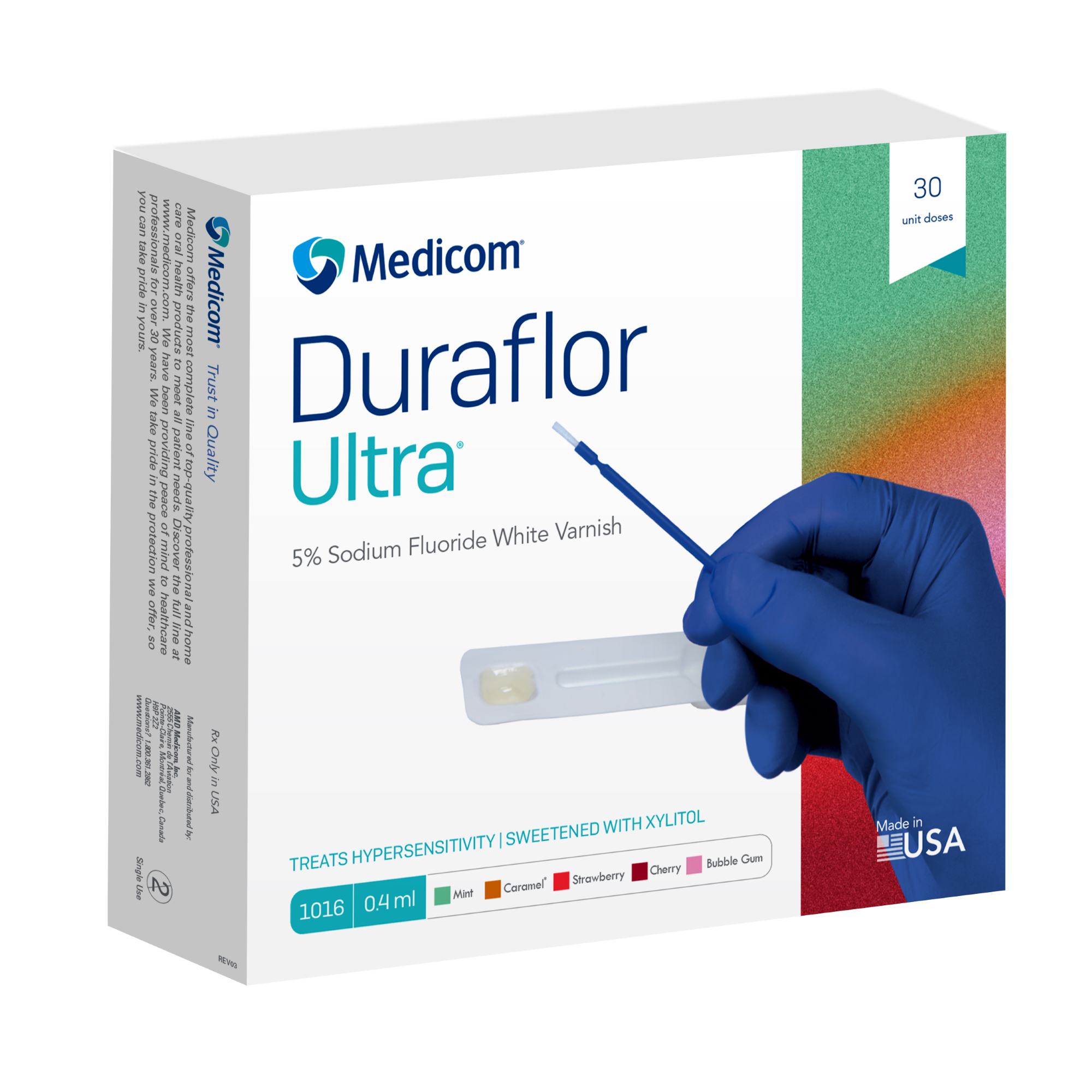 Duraflor Ultra 5% Sodium Fluoride Varnish 0.4mL x 30 Strawberry product image