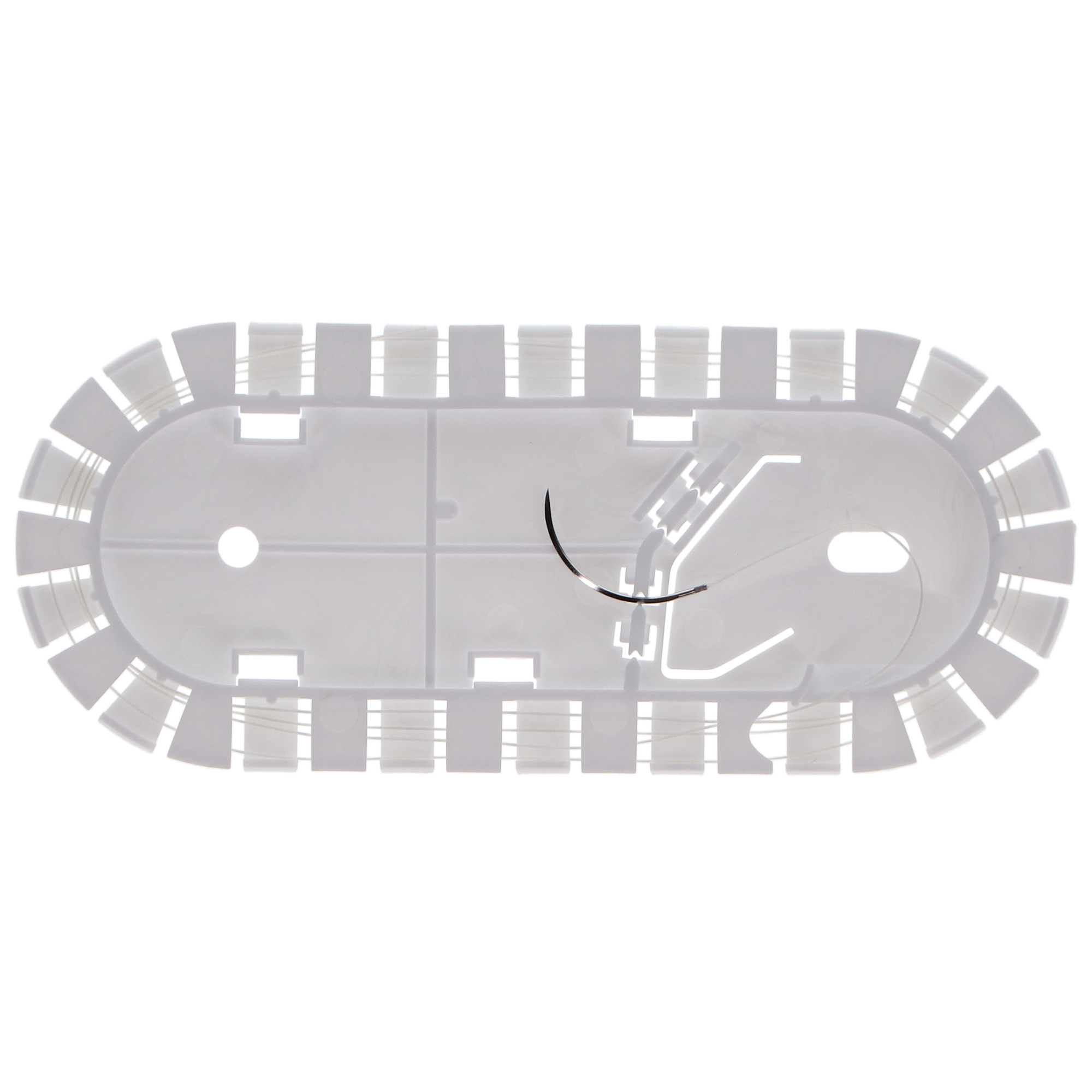 HSB - Suture  Polyglactin 910 70cm Colorless 4/0 19mm 3/8 Circle Reverse Cutting 12/Bx product image