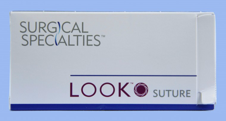 Look Sutures - Polypropylene, 5-0, Blue, 18", C6, 3/8 Circle Reverse Cutting 19mm product image