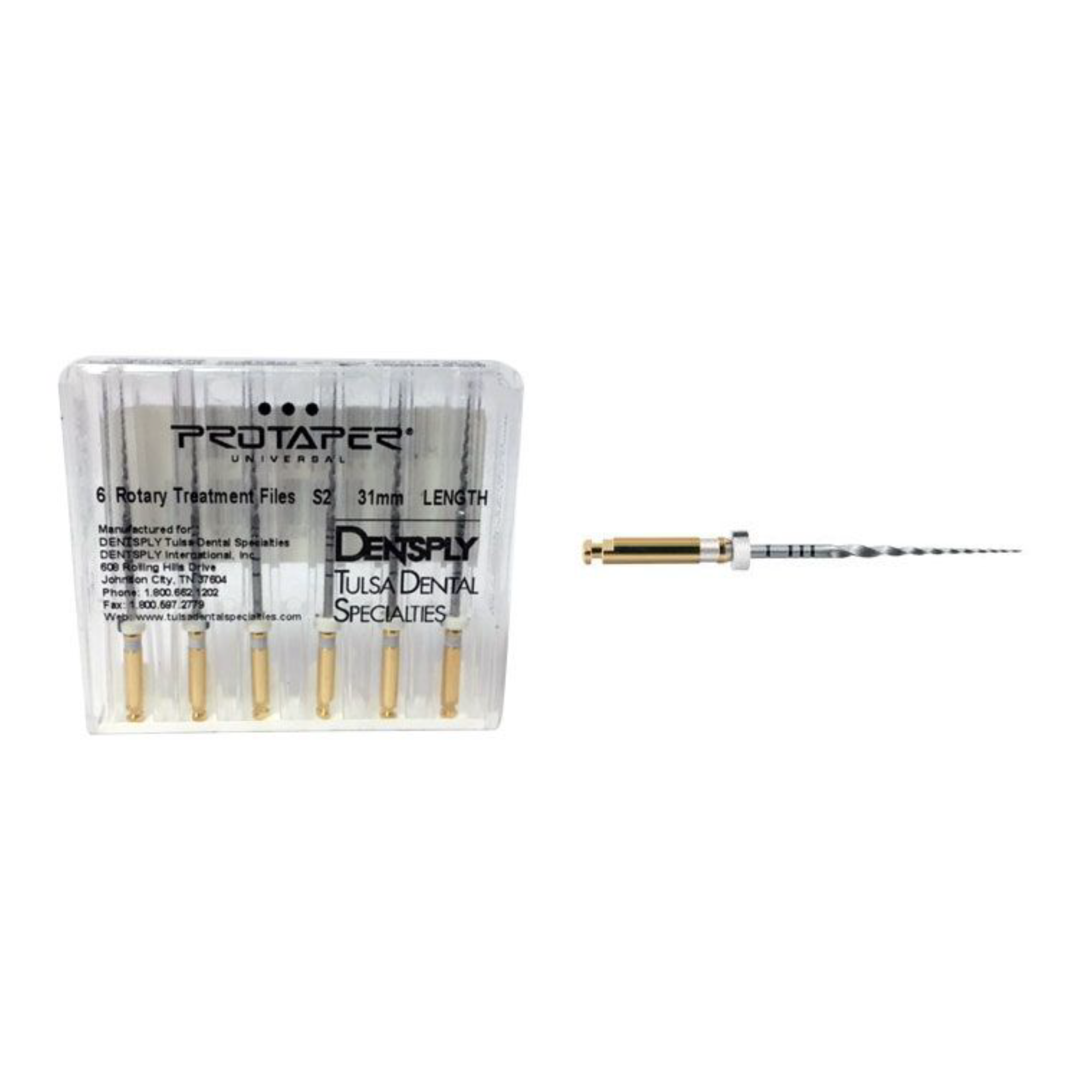 Dentsply - ProTaper Universal Rotary File 31mm S2 - (USA code PTURS231) product image