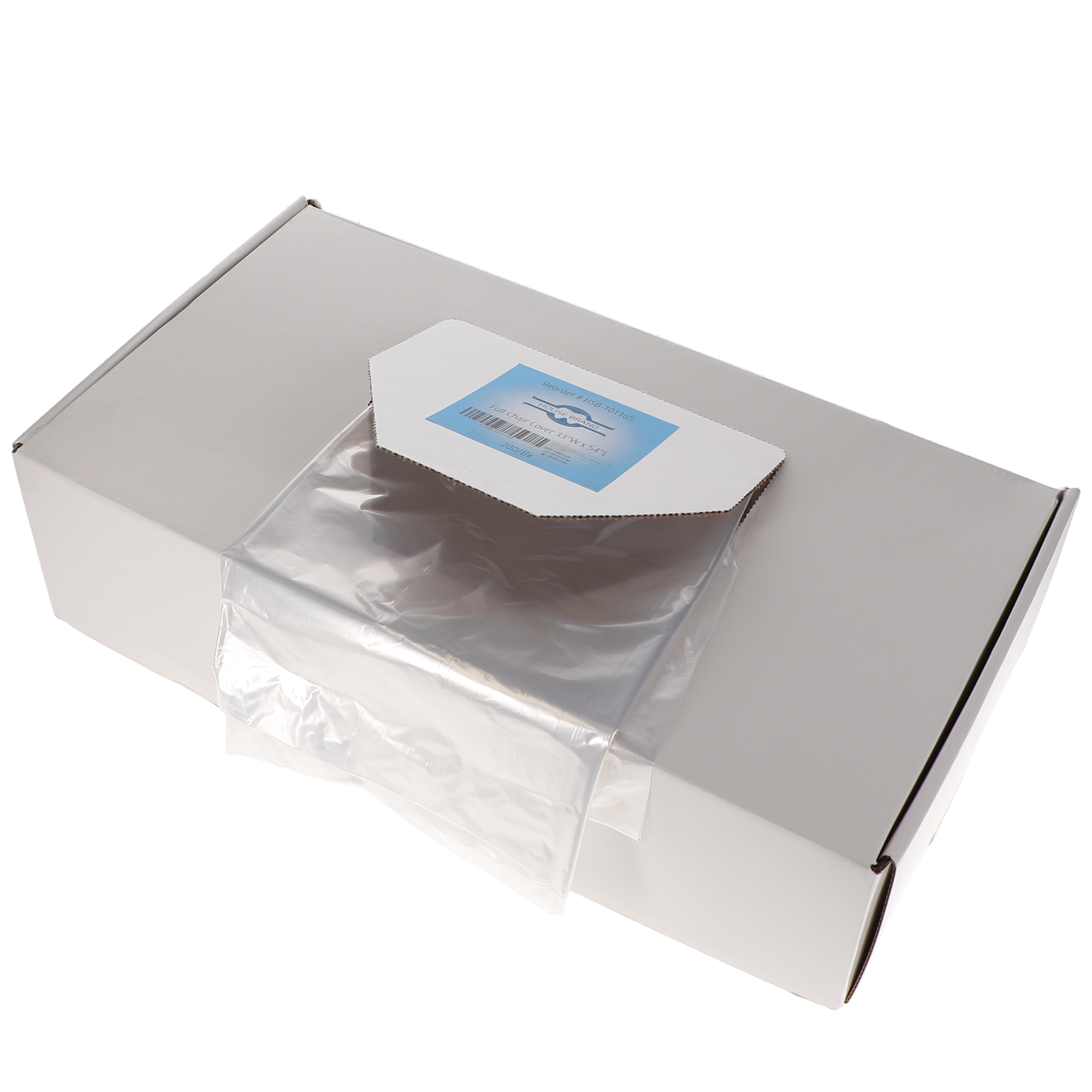 Chair Sleeves, Full, 33" x 54", Clear, 200/Pk, 101165 product image